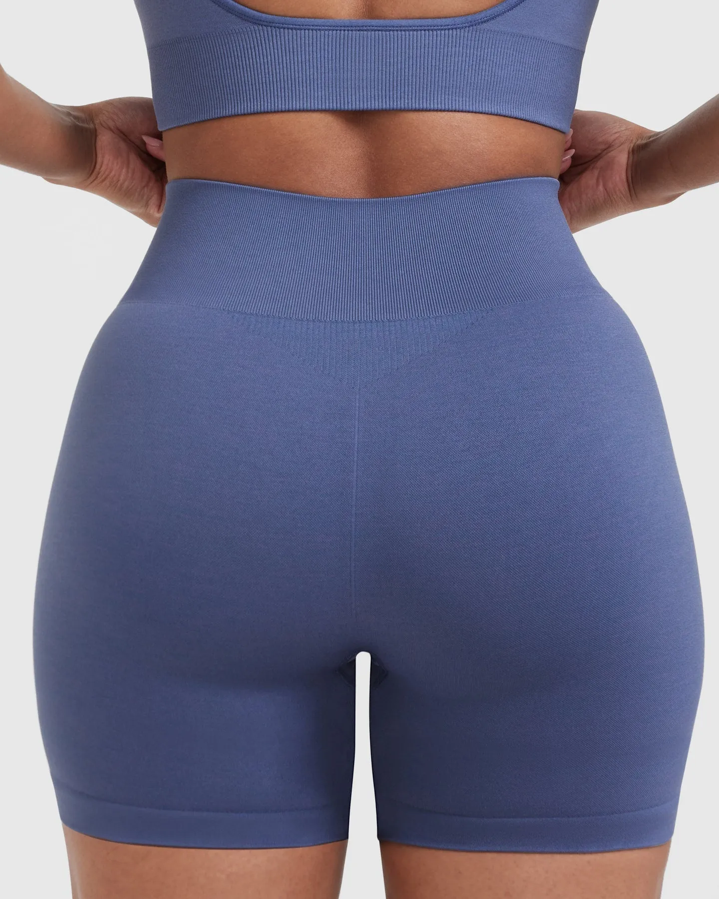 Classic Seamless 2.0 Mid Shorts | Slate Blue Marl sold by Oner Active product image thumbnail 5