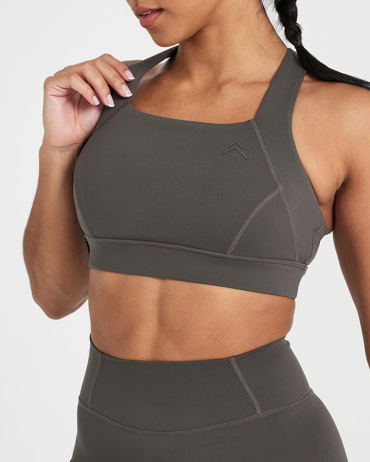Timeless Wide Strap Sports Bra | Deep Taupe sold by Oner Active product image thumbnail 4