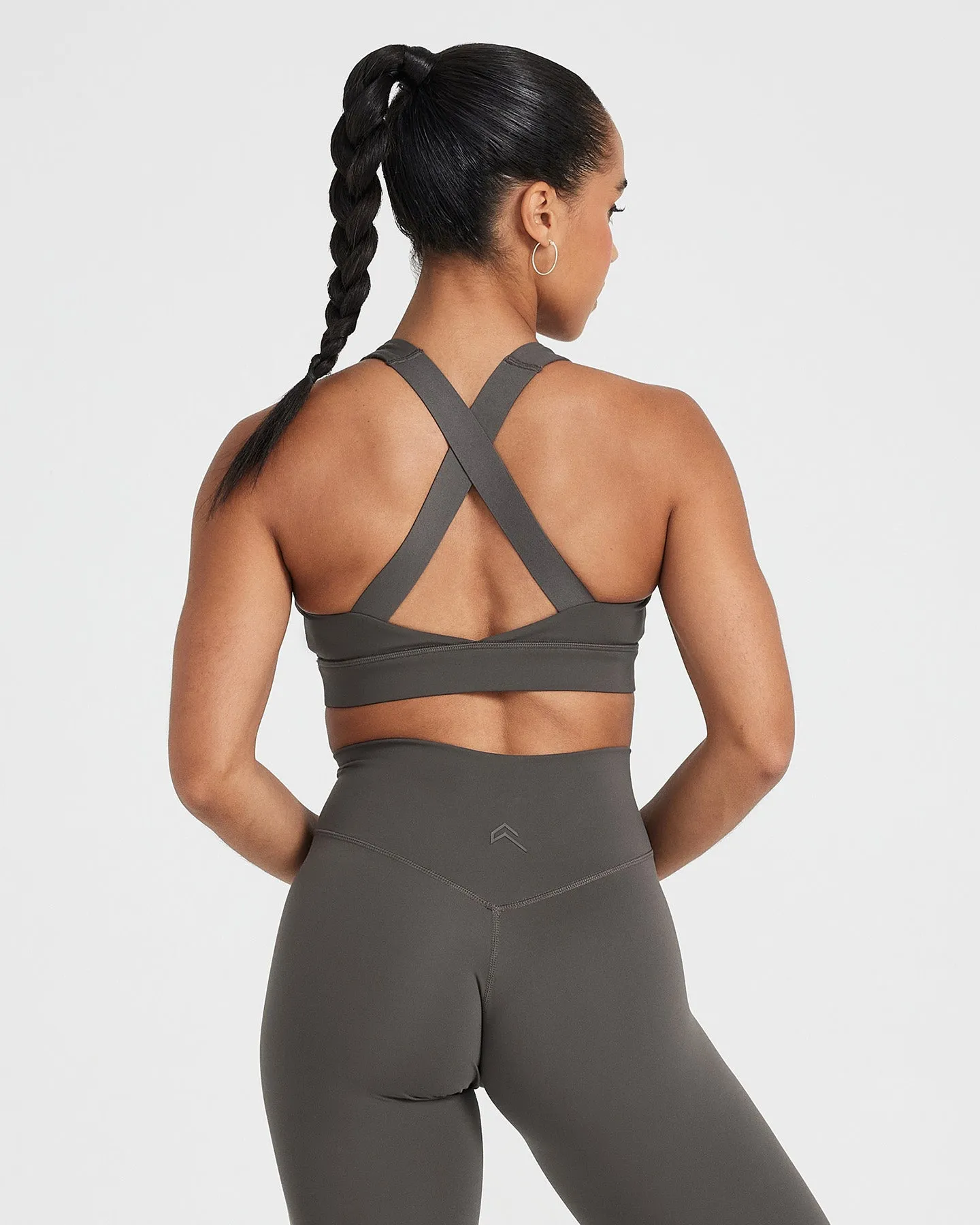 Timeless Wide Strap Sports Bra | Deep Taupe sold by Oner Active product image thumbnail 2