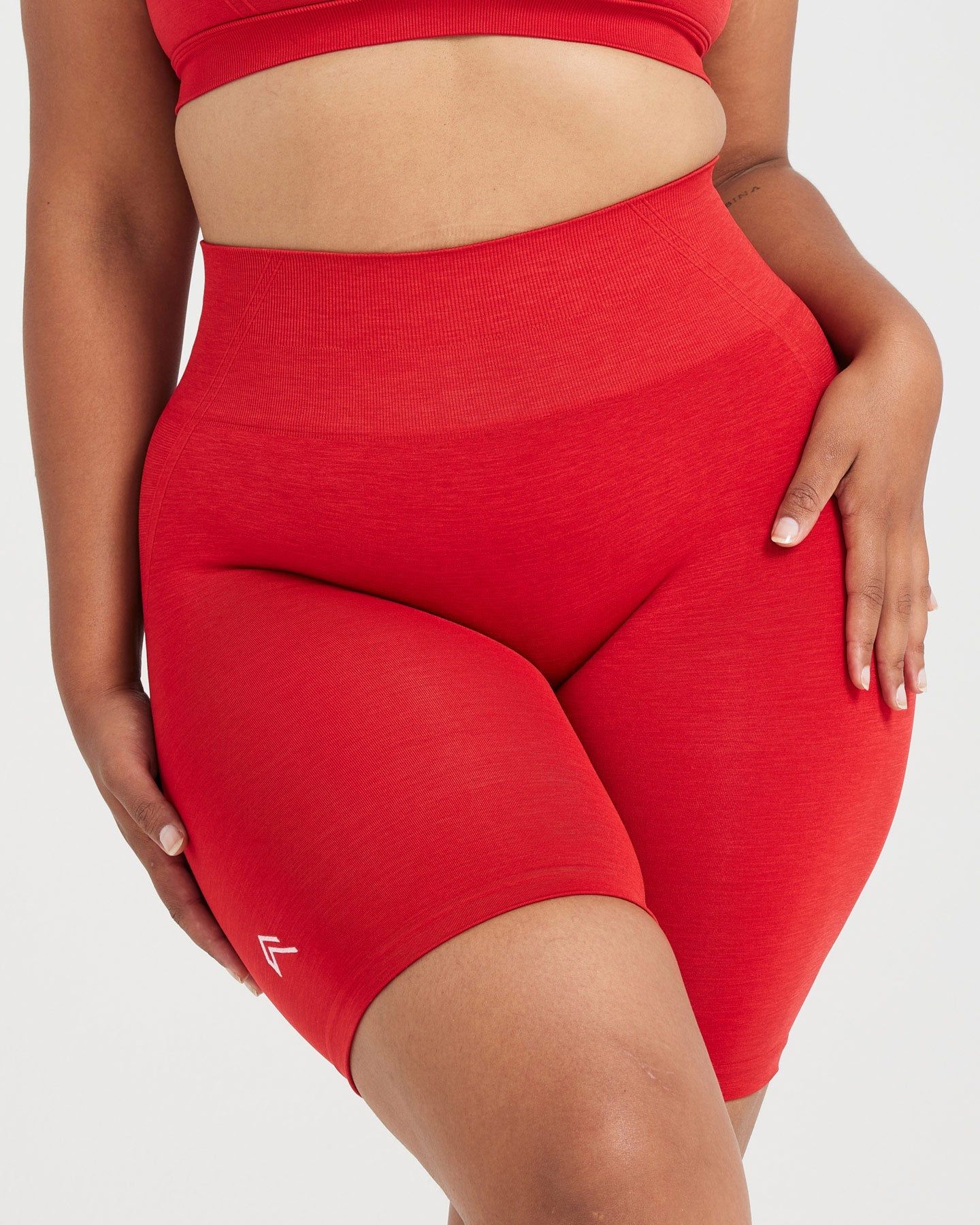 Effortless Seamless Cycling Shorts | Spicy Red sold by Oner Active product image thumbnail 4
