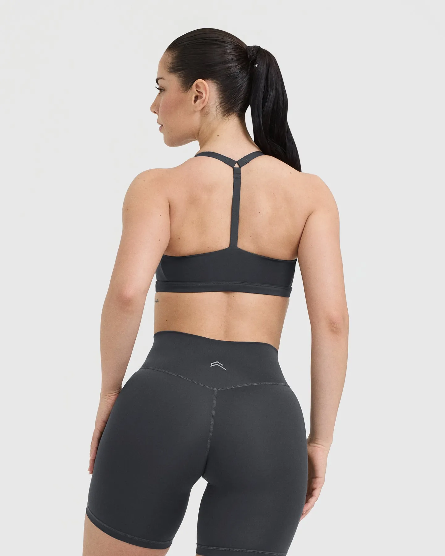 Timeless Square Neck Sports Bra | Coal sold by Oner Active product image thumbnail 2