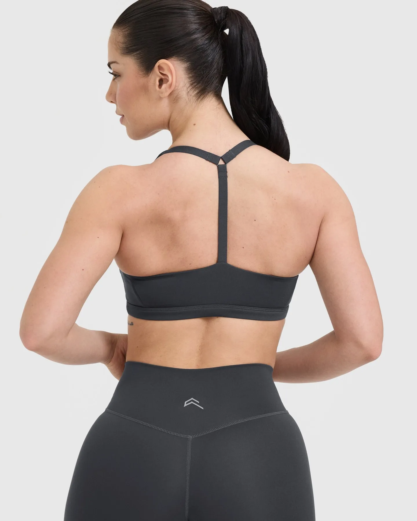 Timeless Square Neck Sports Bra | Coal sold by Oner Active product image thumbnail 5