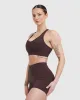 Unified Layered Sports Bra | Plum Brown sold by Oner Active
