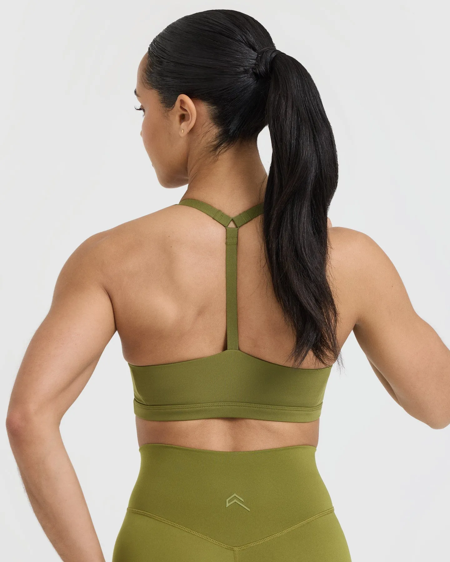 Timeless Square Neck Sports Bra | Olive Green sold by Oner Active product image thumbnail 5