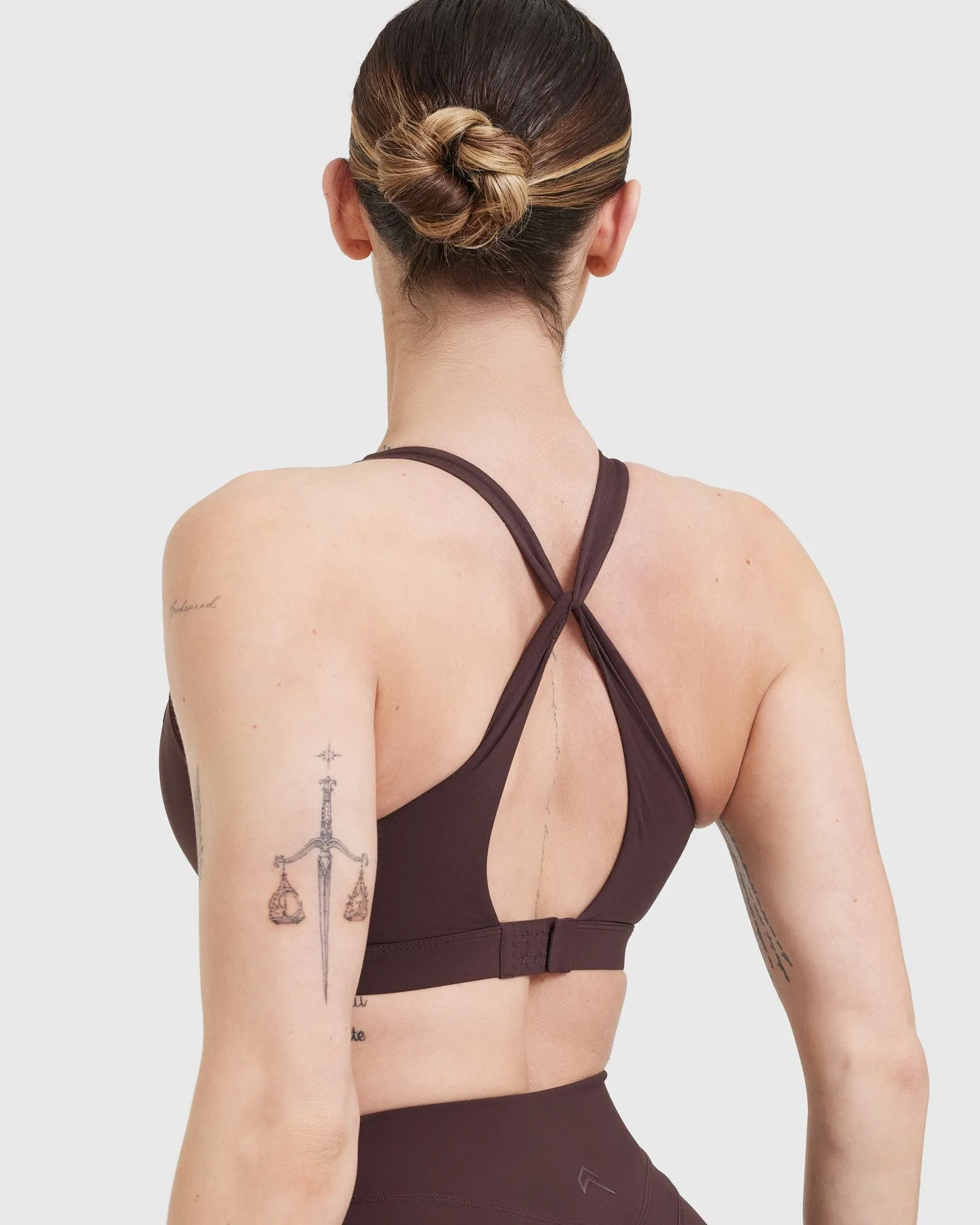 Unified Layered Sports Bra | Plum Brown sold by Oner Active product image thumbnail 5