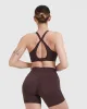 Unified Layered Sports Bra | Plum Brown sold by Oner Active