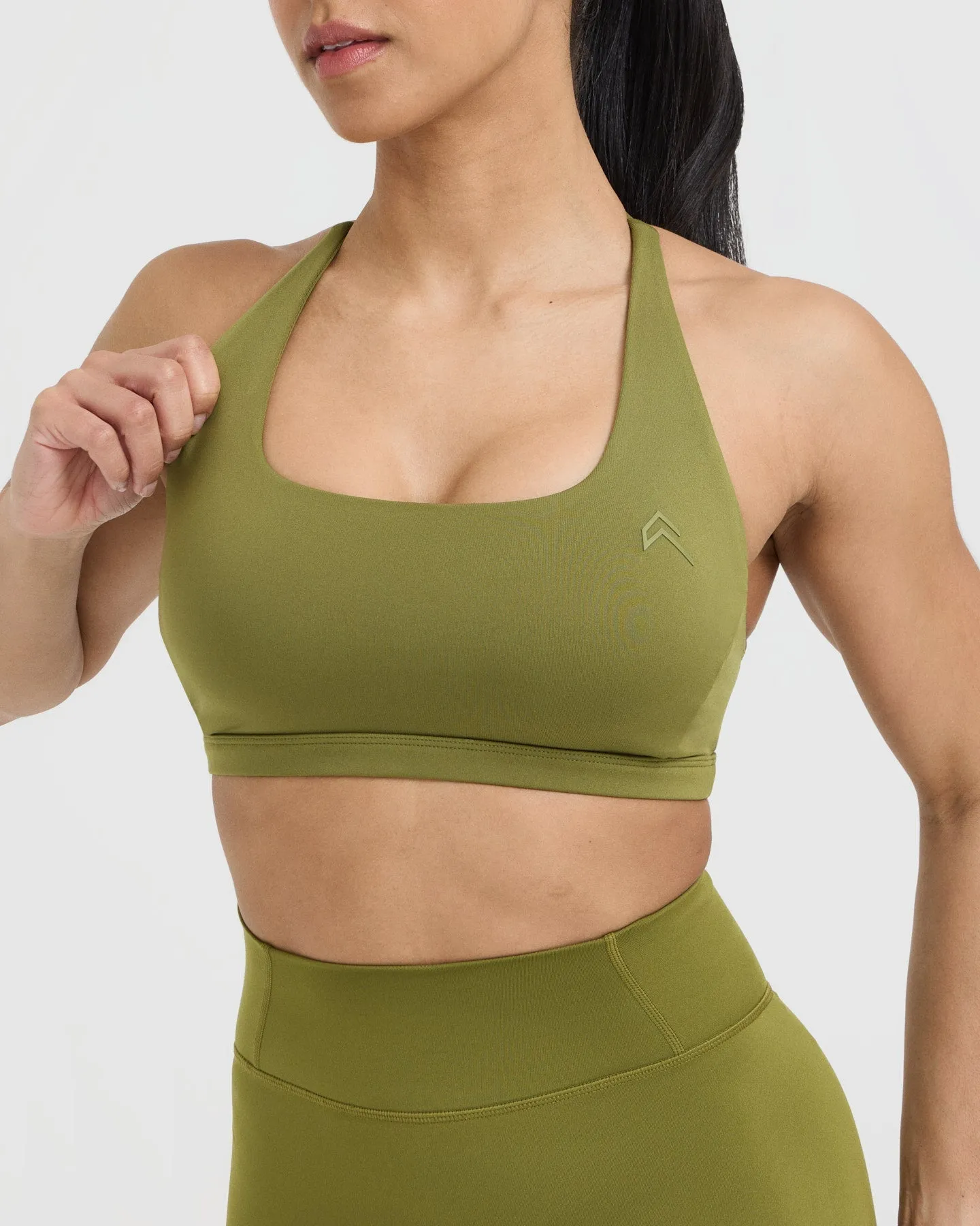 Timeless Square Neck Sports Bra | Olive Green sold by Oner Active product image thumbnail 4