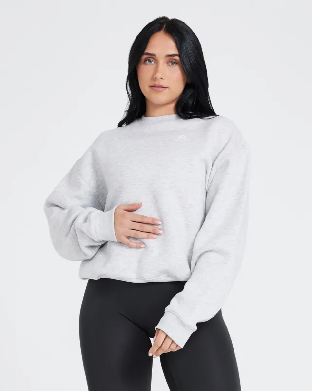 All Day Oversized Sweatshirt | Light Grey Marl sold by Oner Active