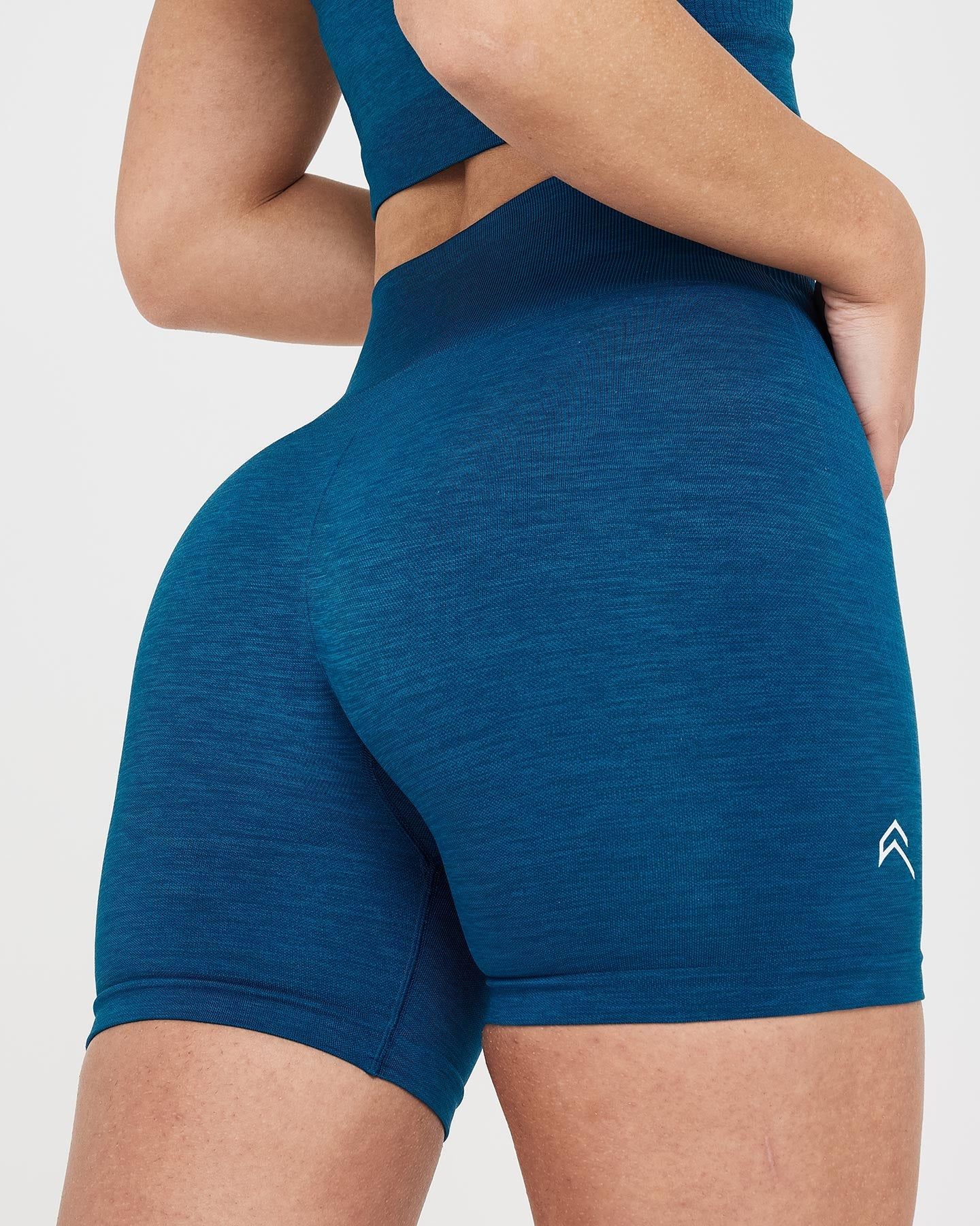 Classic Seamless 2.0 Shorts | Petrol Blue Marl sold by Oner Active product image thumbnail 5