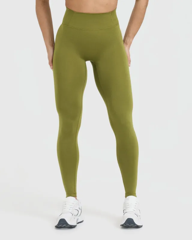 Timeless High Waisted Leggings | Olive Green sold by Oner Active