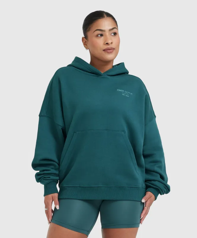 All Day Est 2020 Oversized Hoodie | Marine Teal sold by Oner Active