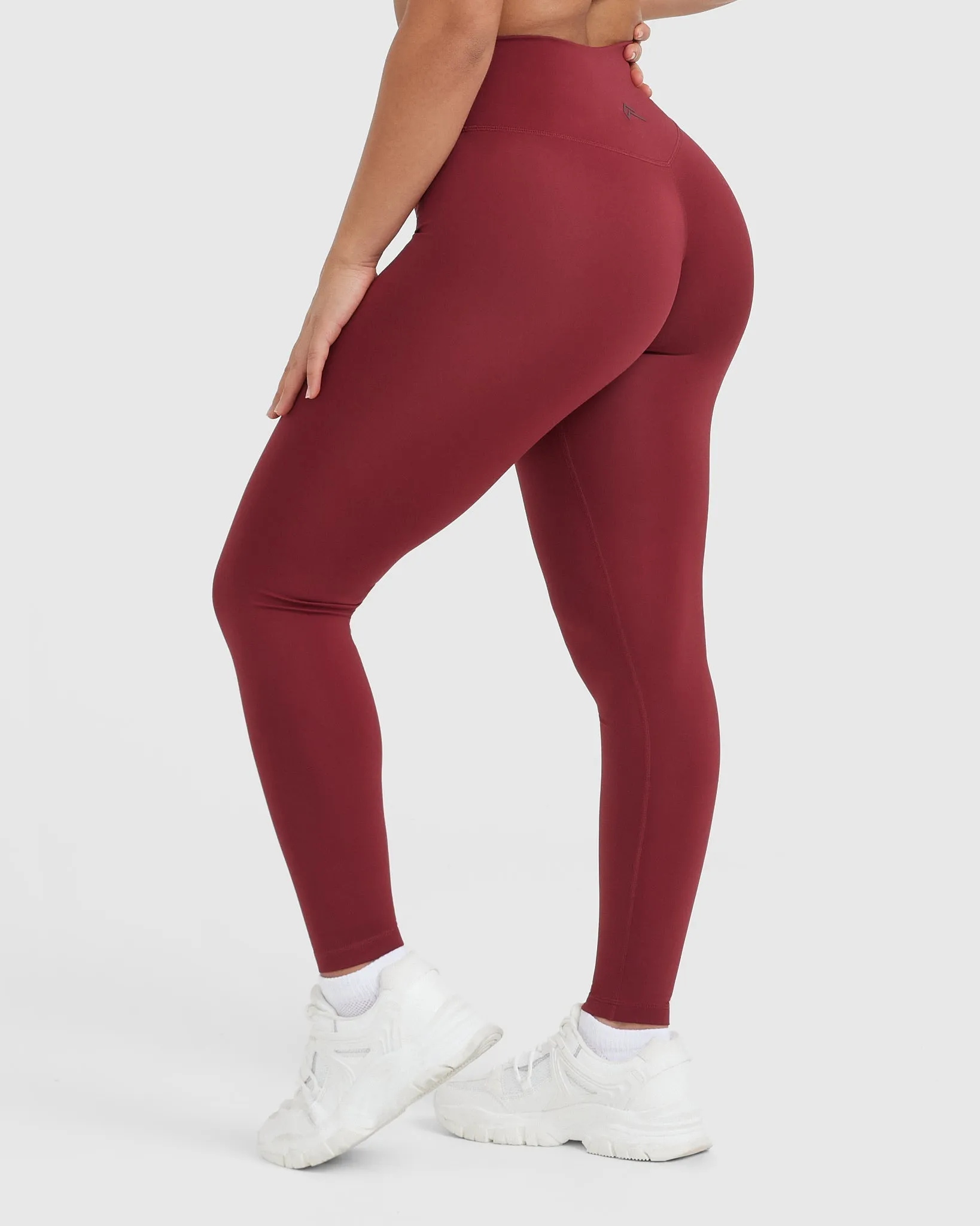 Timeless High Waisted Leggings | Burnt Cherry sold by Oner Active product image thumbnail 2