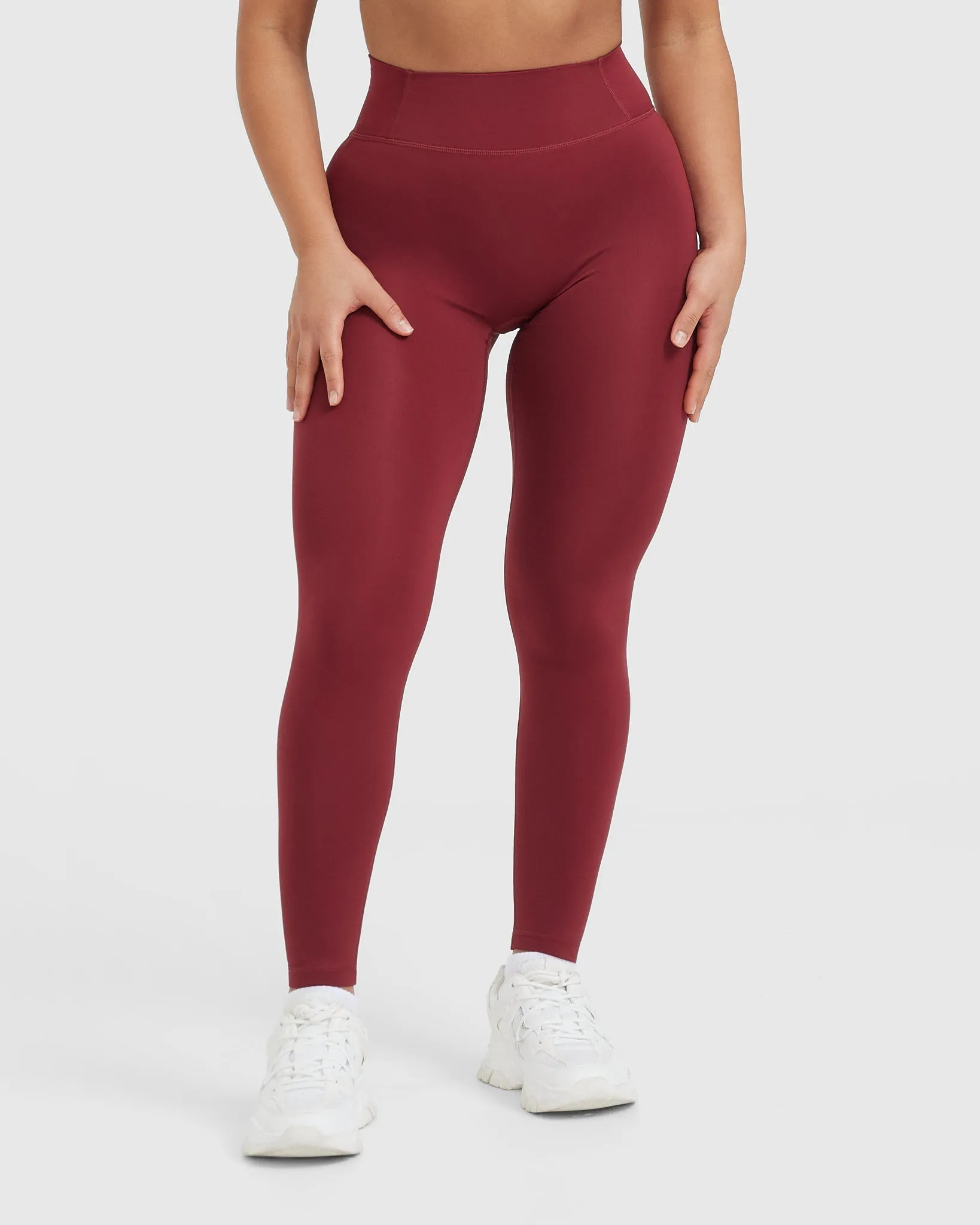 Timeless High Waisted Leggings | Burnt Cherry sold by Oner Active
