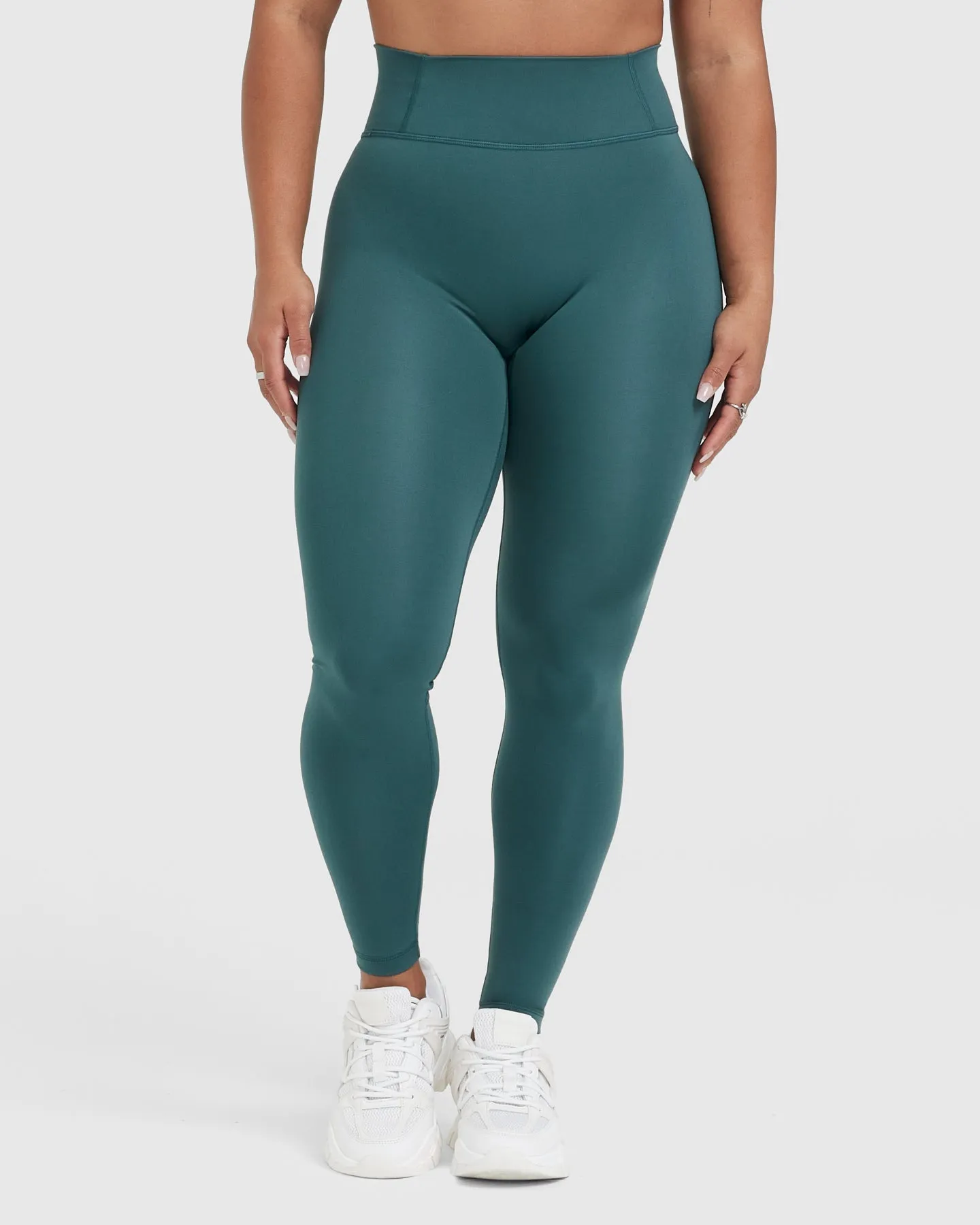 Timeless High Waisted Leggings | Marine Teal sold by Oner Active