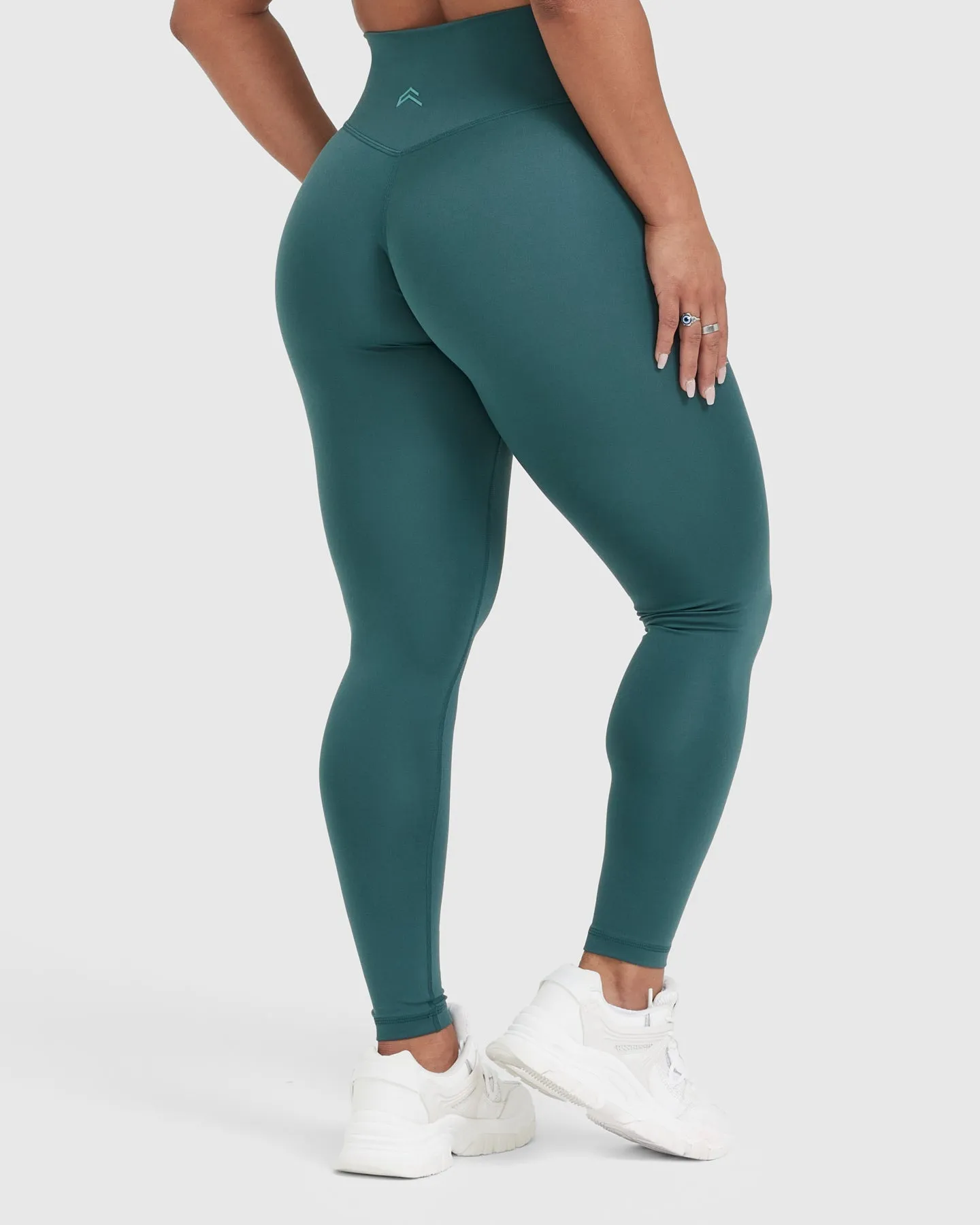 Timeless High Waisted Leggings | Marine Teal sold by Oner Active product image thumbnail 2