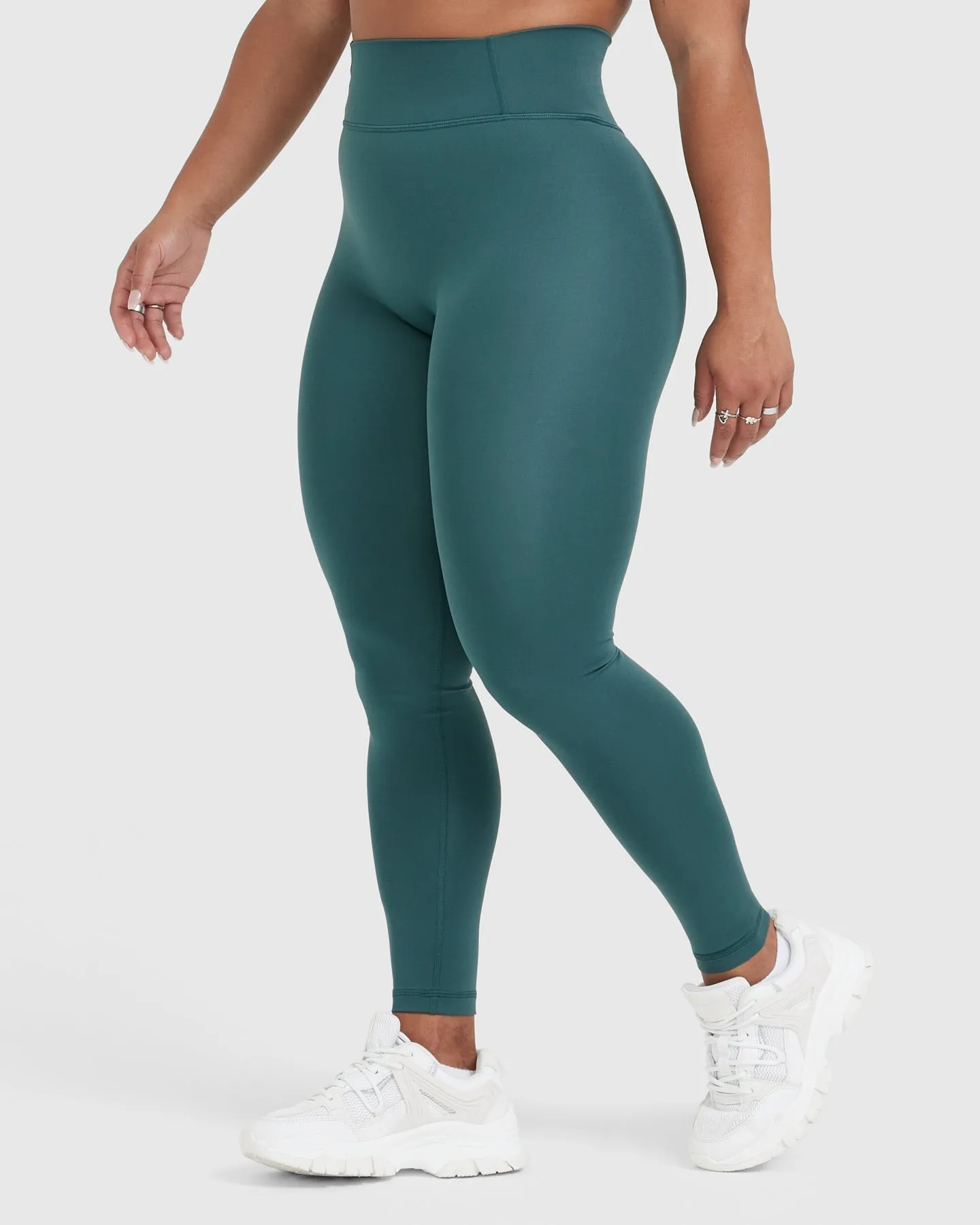 Timeless High Waisted Leggings | Marine Teal sold by Oner Active product image thumbnail 3
