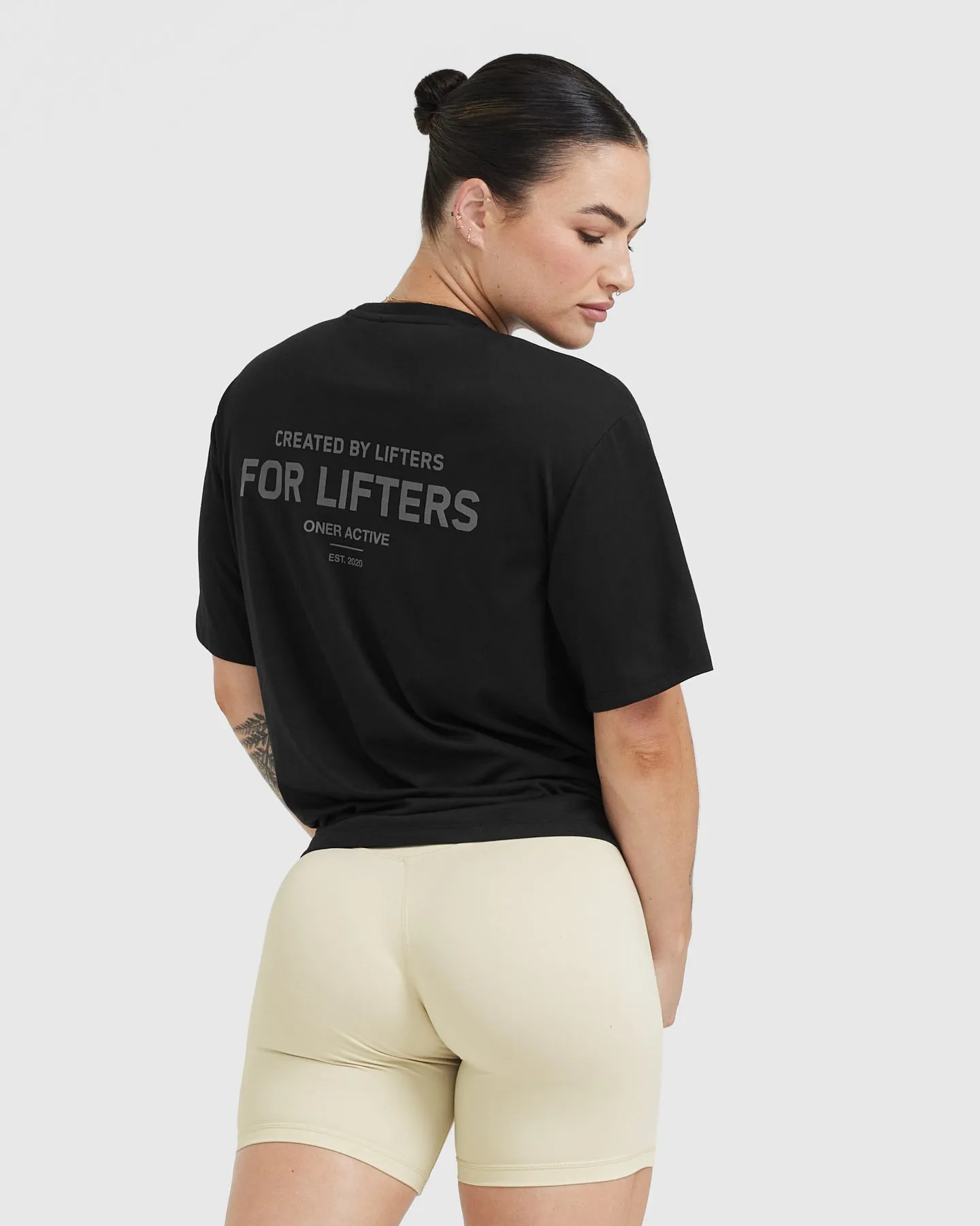 Classic Lifters Graphic Oversized Lightweight T-Shirt | Black sold by Oner Active product image thumbnail 2