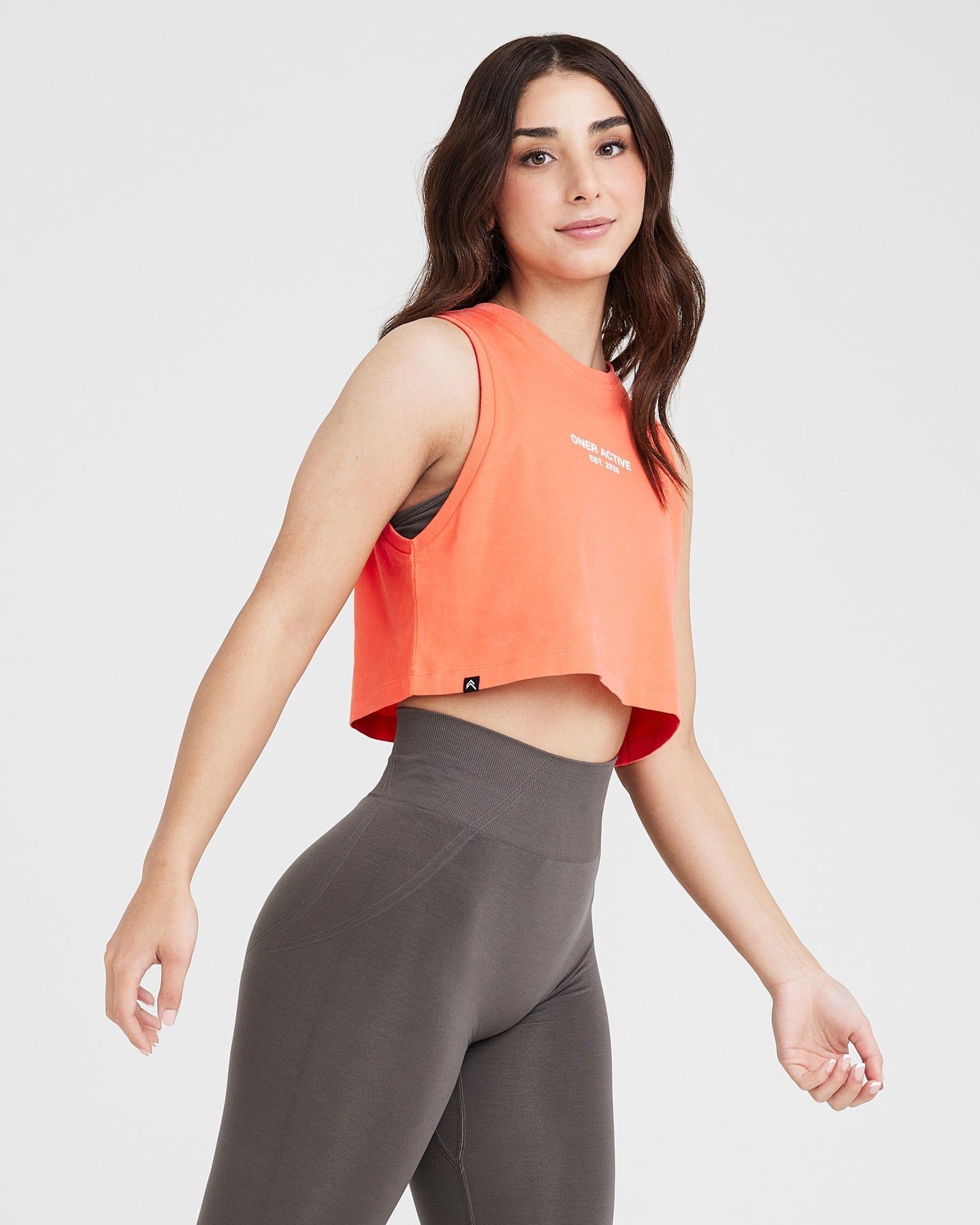 Graphic Jersey Tank | Washed Peach Blossom sold by Oner Active product image thumbnail 3
