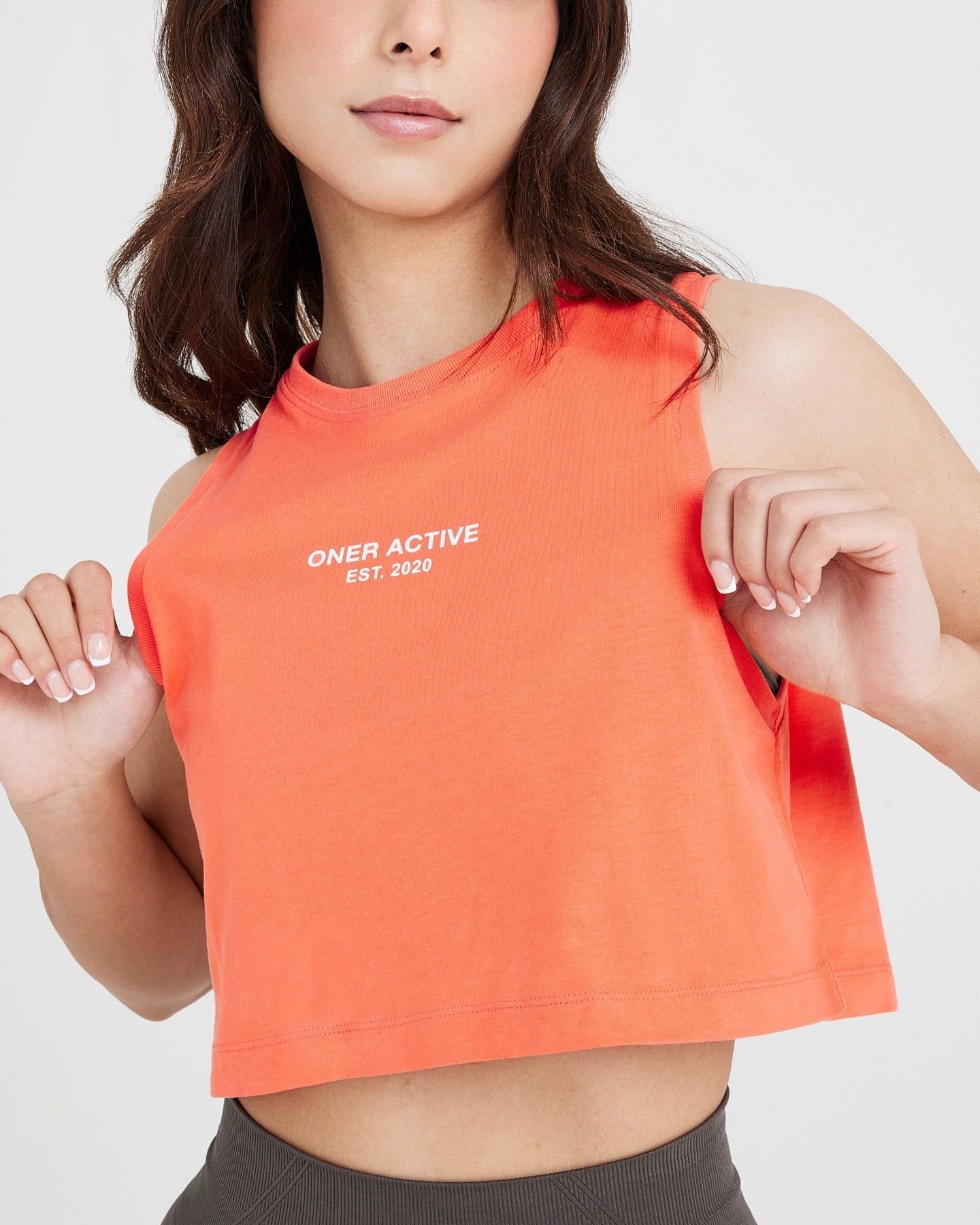 Graphic Jersey Tank | Washed Peach Blossom sold by Oner Active product image thumbnail 4