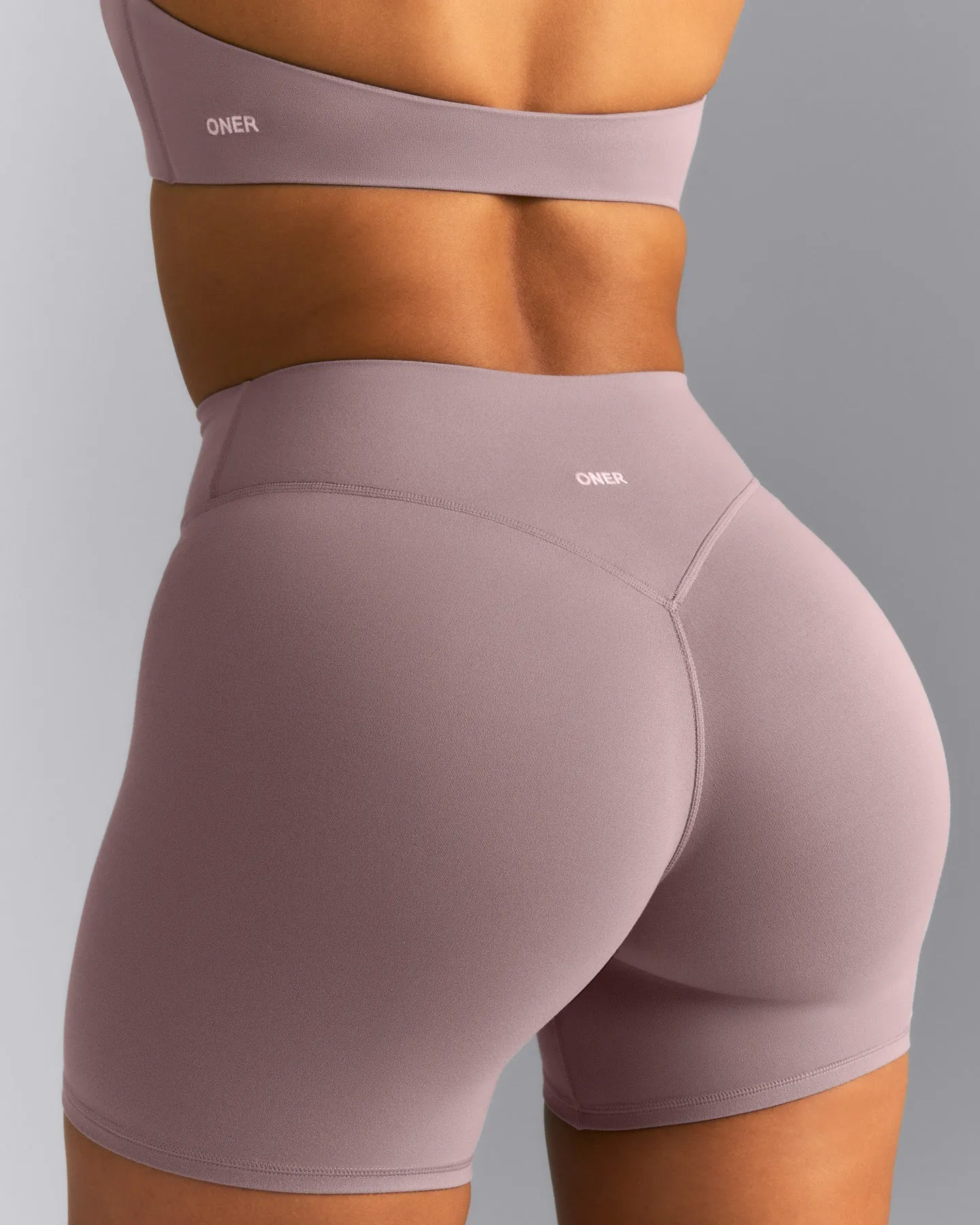 SoftMotion™ High Waisted Shorts 6" New Branding | Dusty Purple sold by Oner Active product image thumbnail 5