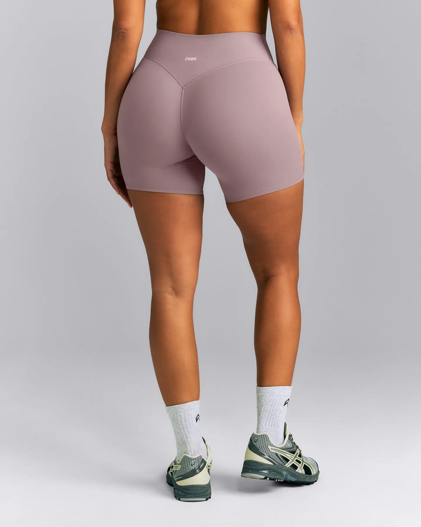 SoftMotion™ High Waisted Shorts 6" New Branding | Dusty Purple sold by Oner Active