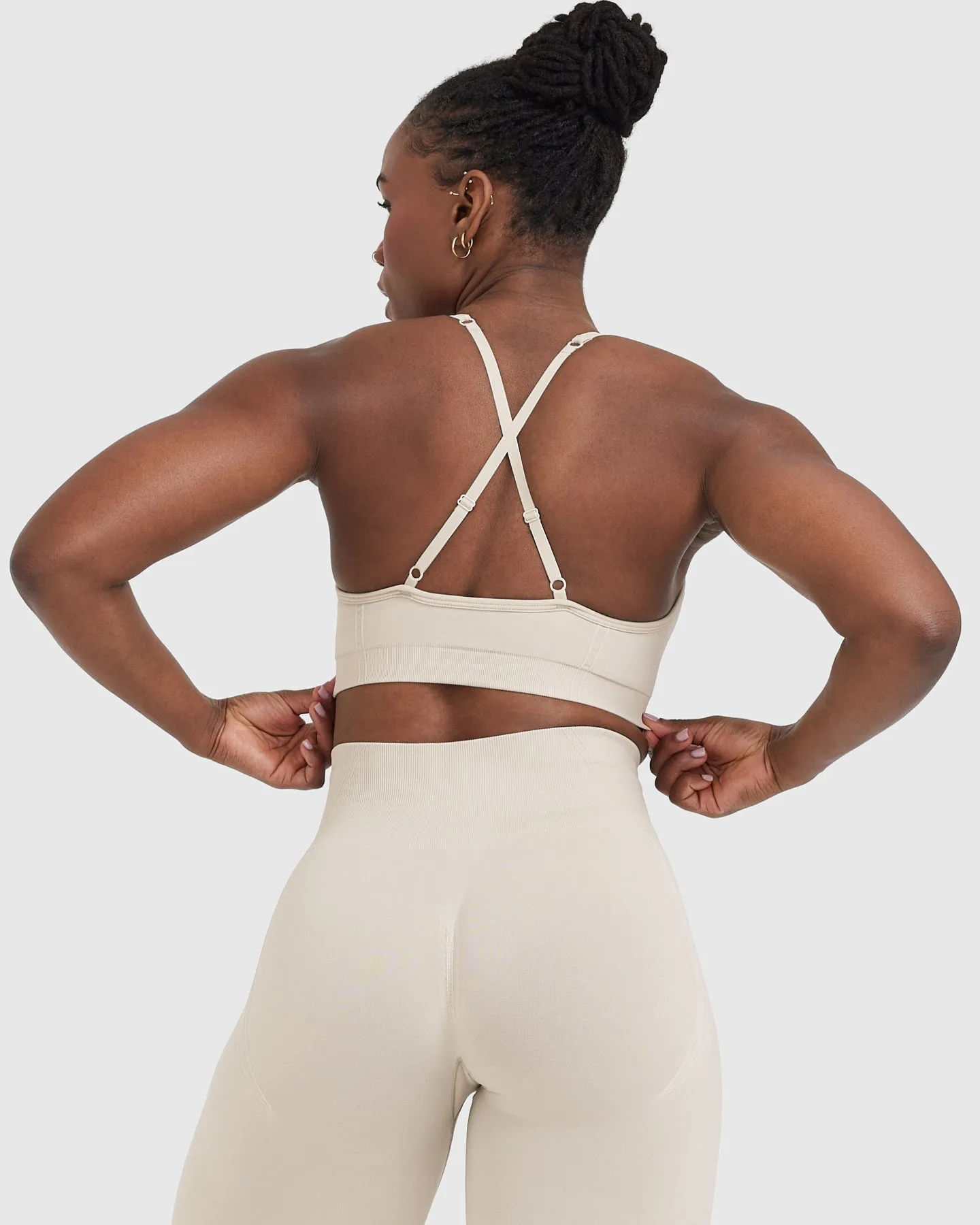 Effortless Strappy Bralette | Sand sold by Oner Active product image thumbnail 2