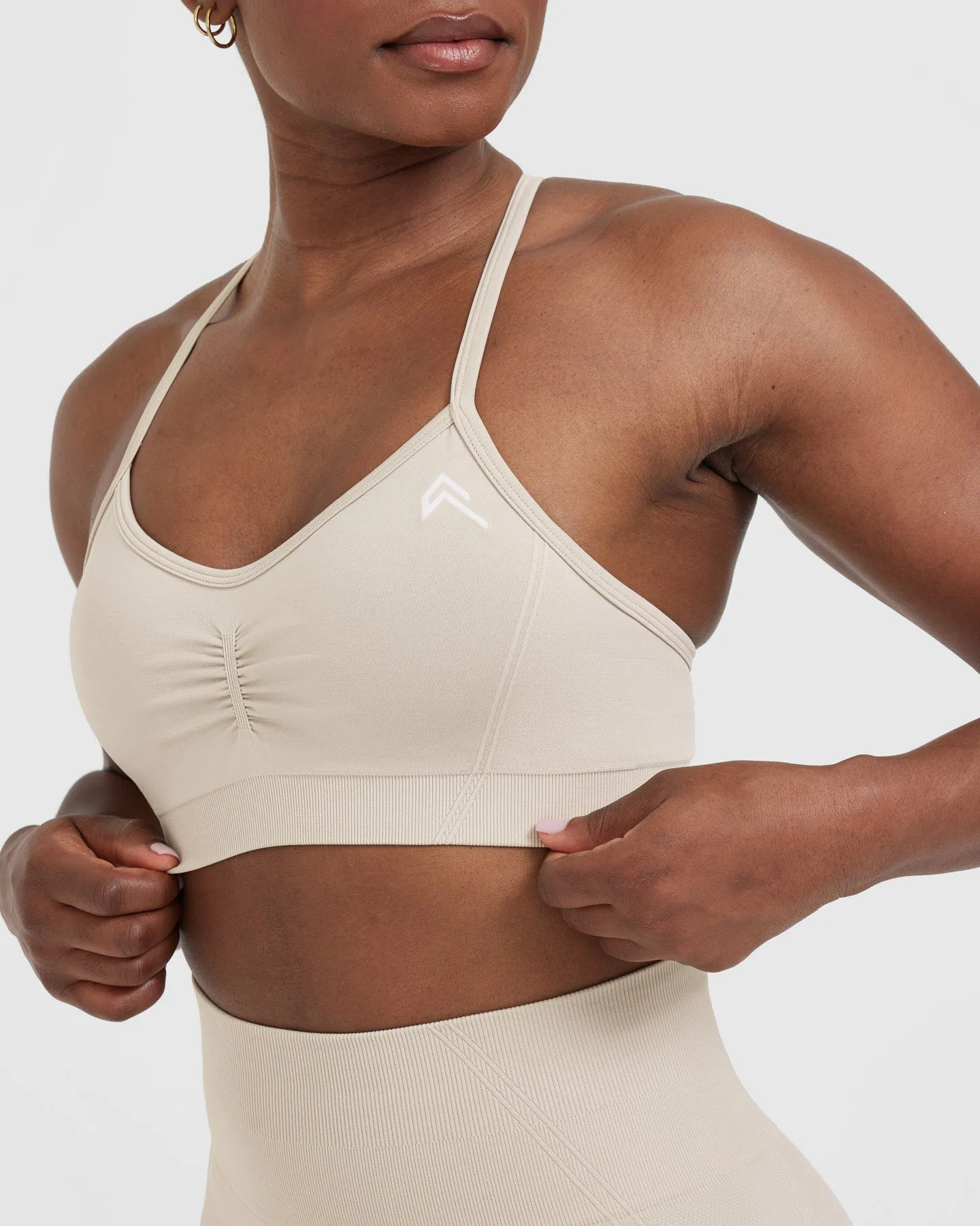 Effortless Strappy Bralette | Sand sold by Oner Active product image thumbnail 4