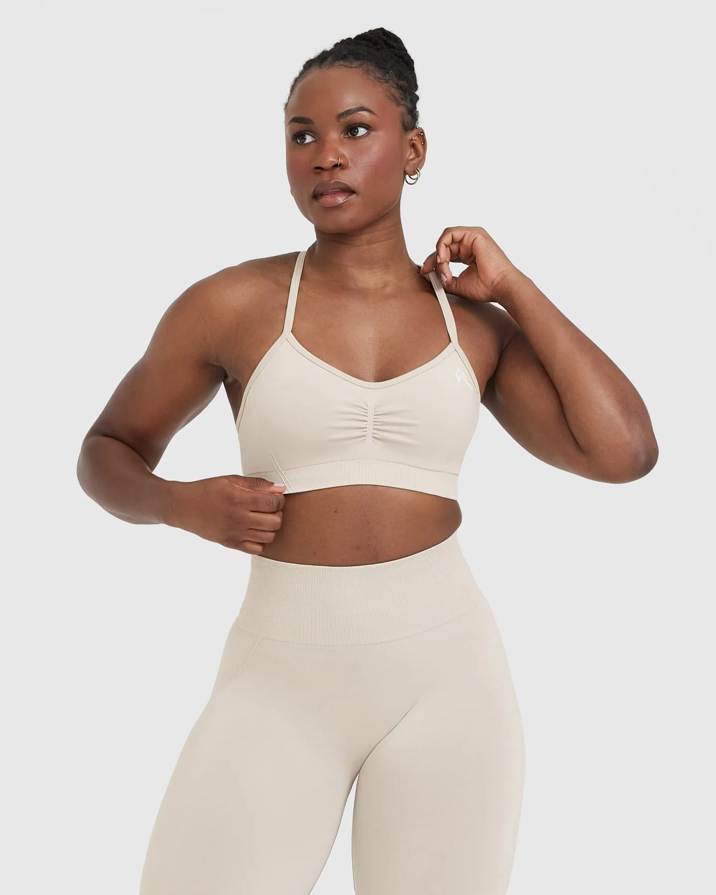 Effortless Strappy Bralette | Sand sold by Oner Active