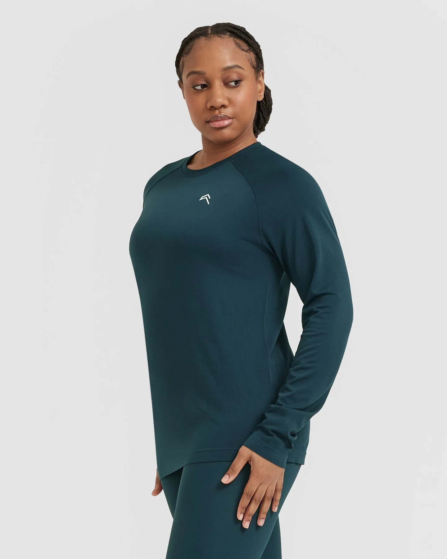Go To Seamless Loose Long Sleeve Top | Oil Blue sold by Oner Active product image thumbnail 3