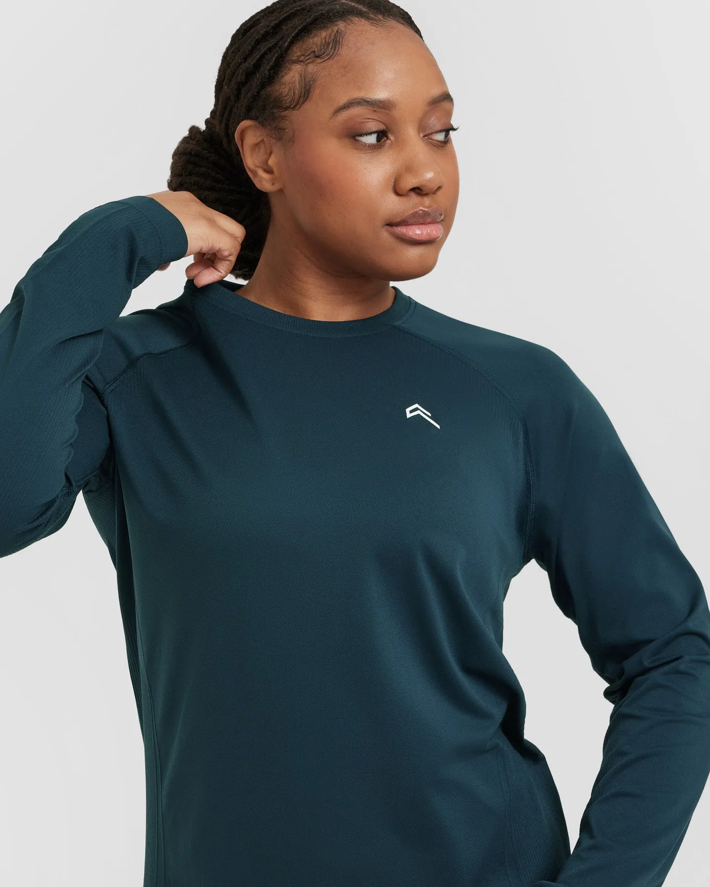 Go To Seamless Loose Long Sleeve Top | Oil Blue sold by Oner Active product image thumbnail 4