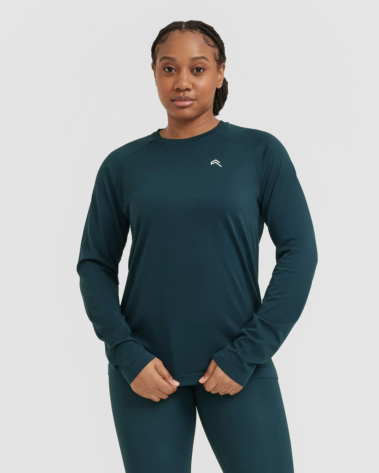 Go To Seamless Loose Long Sleeve Top | Oil Blue sold by Oner Active