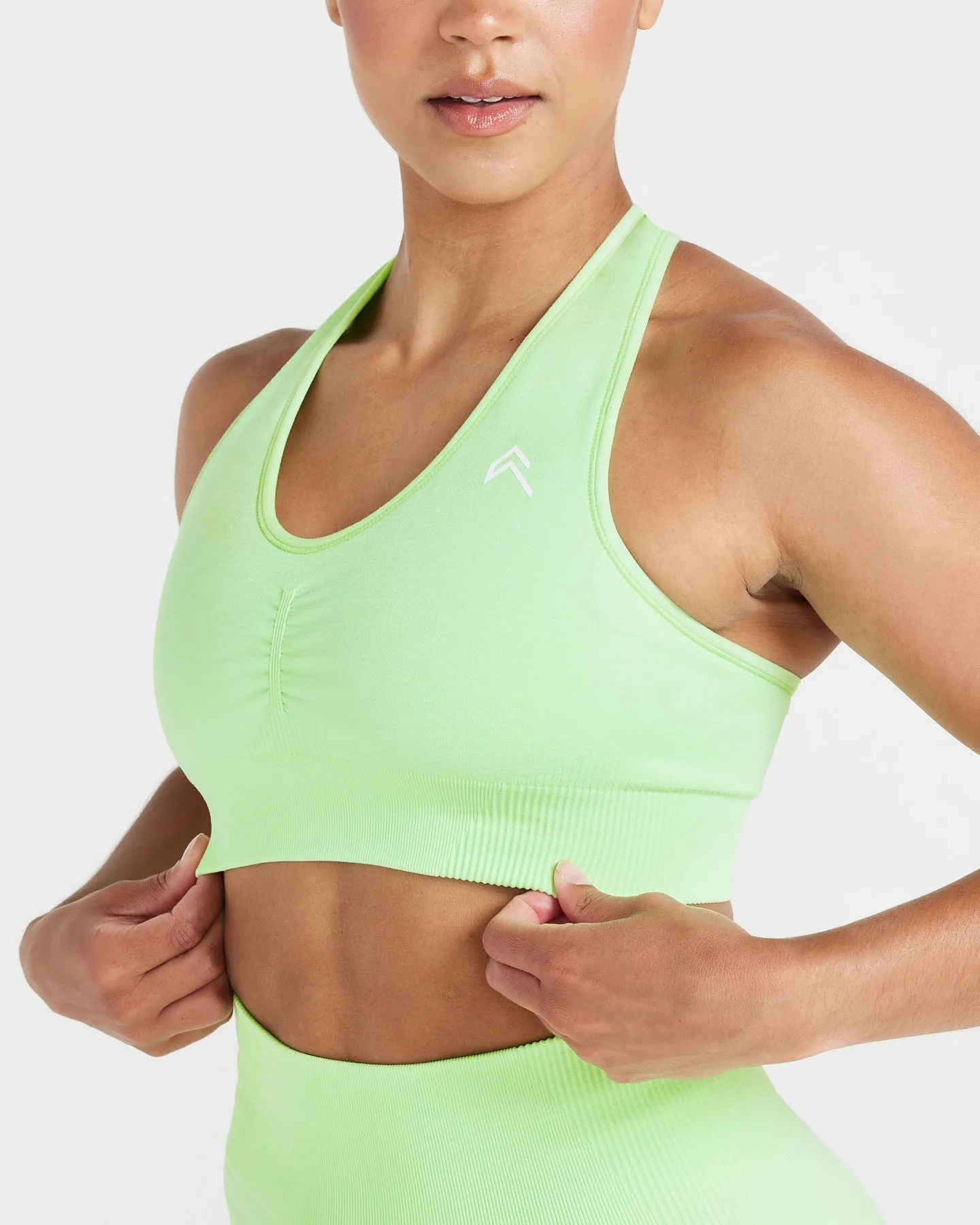 Classic Seamless 2.0 V-Neck Bralette | Zest Marl sold by Oner Active product image thumbnail 4