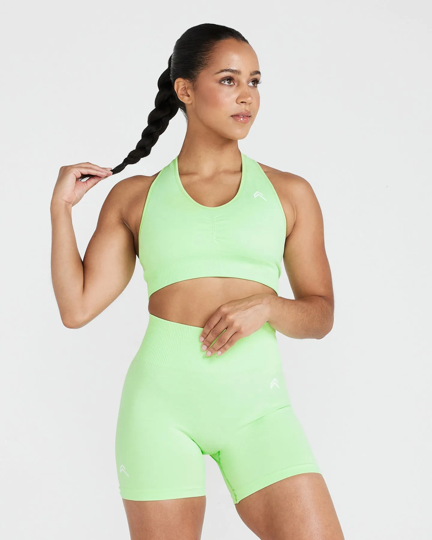 Classic Seamless 2.0 V-Neck Bralette | Zest Marl sold by Oner Active
