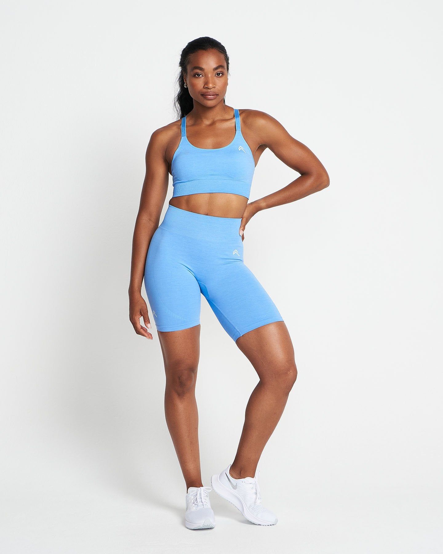 Classic Seamless Cycling Shorts | Blue Marl sold by Oner Active product image thumbnail 2