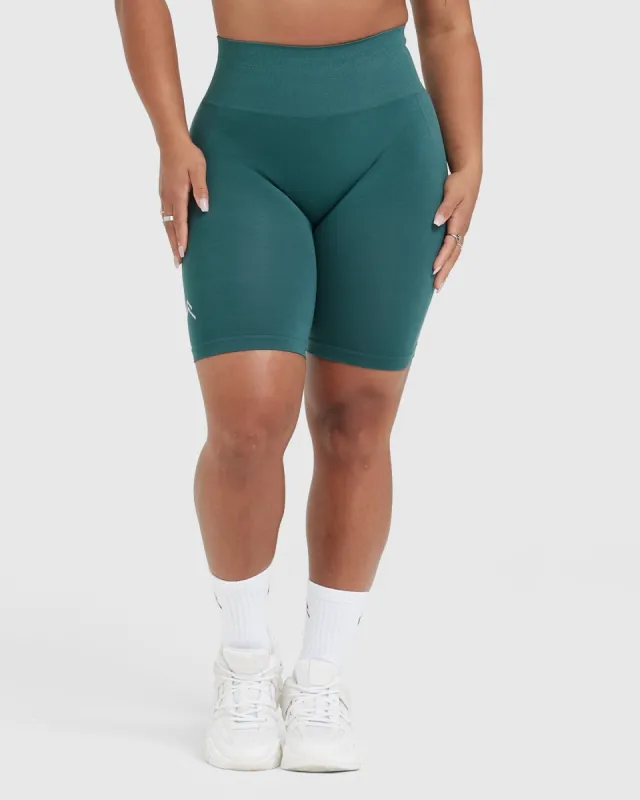Effortless Seamless Cycling Shorts | Marine Teal sold by Oner Active