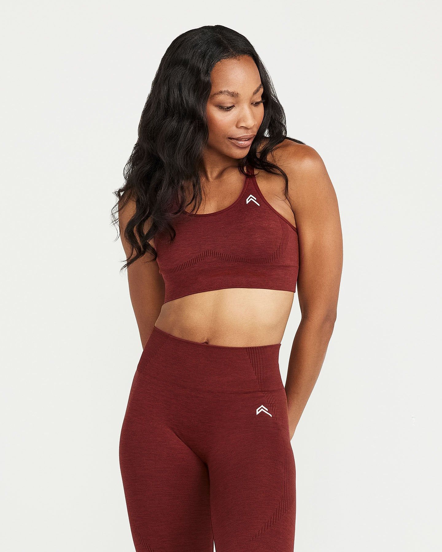 Classic Seamless Sports Bra | Rosewood Marl sold by Oner Active