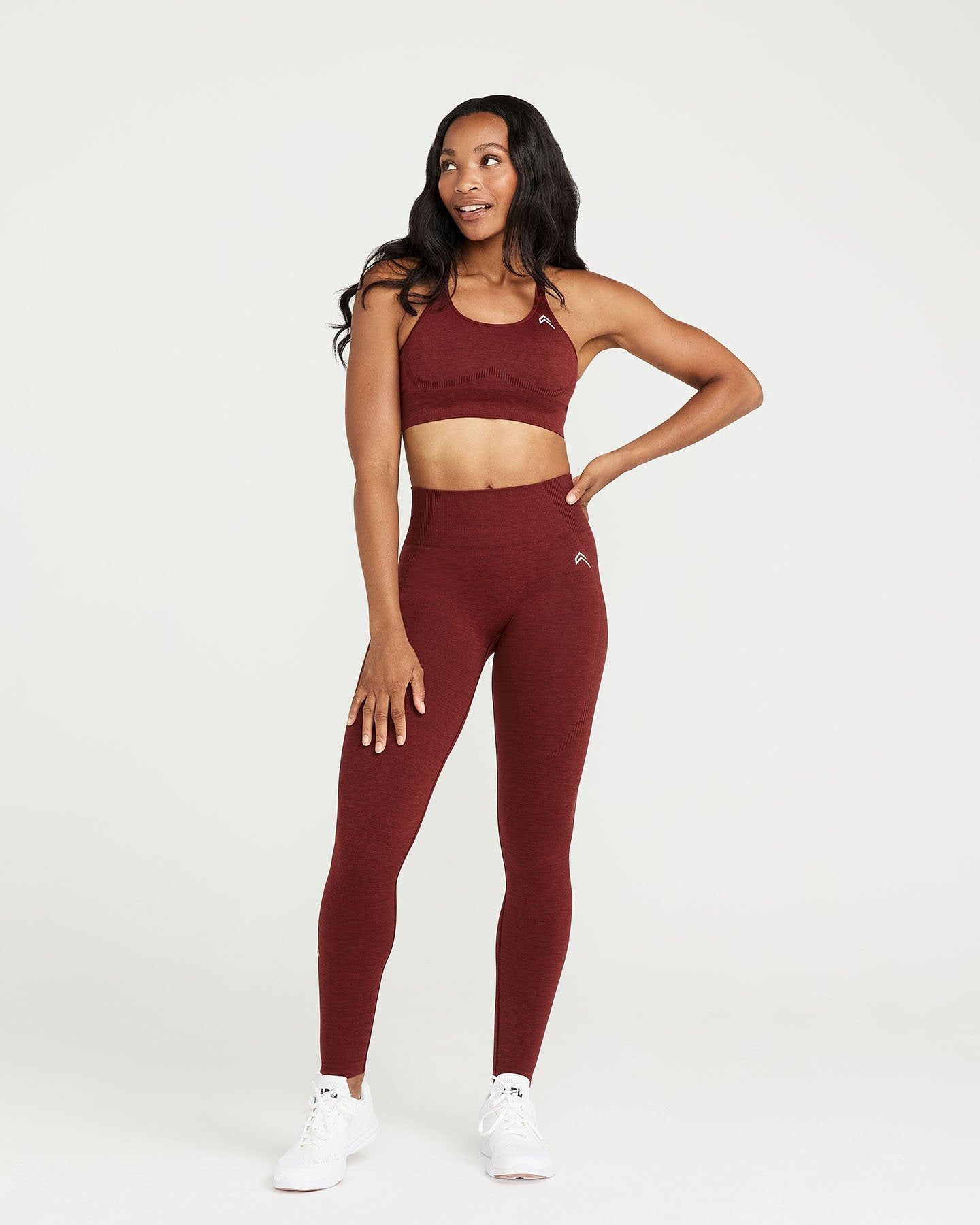 Classic Seamless Sports Bra | Rosewood Marl sold by Oner Active product image thumbnail 3
