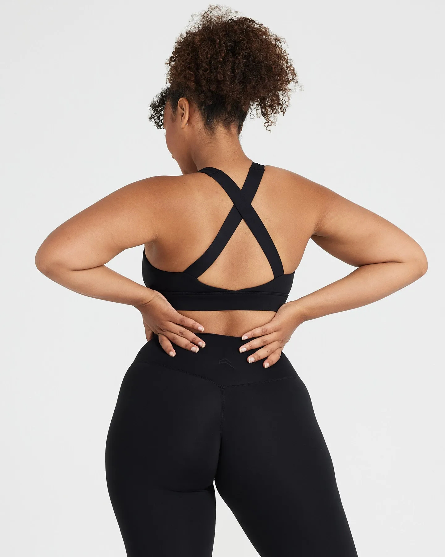 Timeless Wide Strap Sports Bra | Black sold by Oner Active product image thumbnail 4