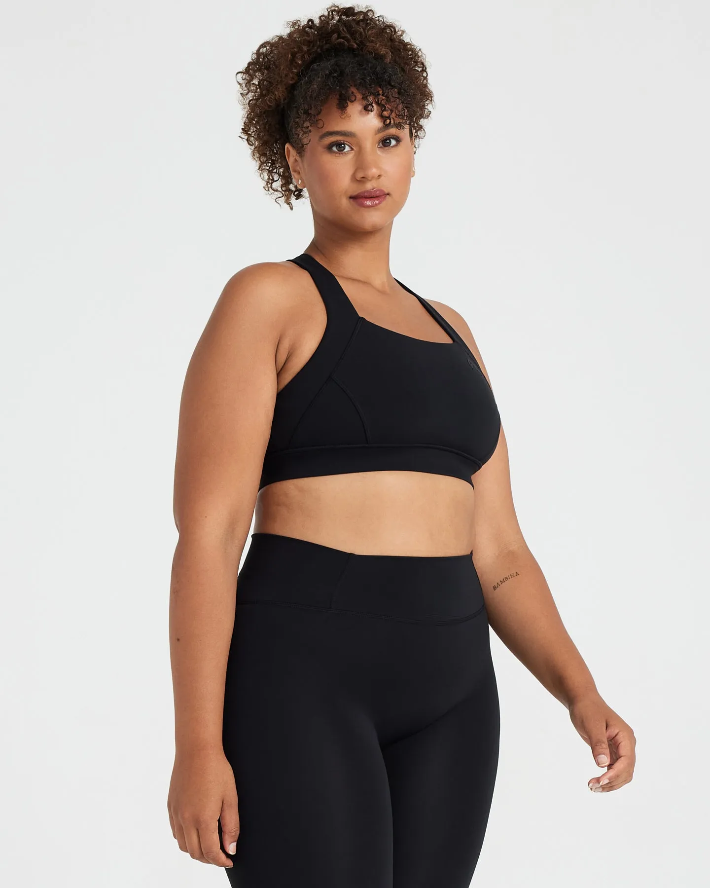 Timeless Wide Strap Sports Bra | Black sold by Oner Active product image thumbnail 2