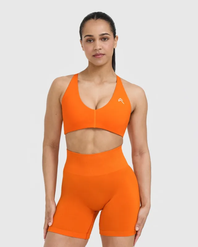 Unified Micro Bralette | Flame Orange sold by Oner Active