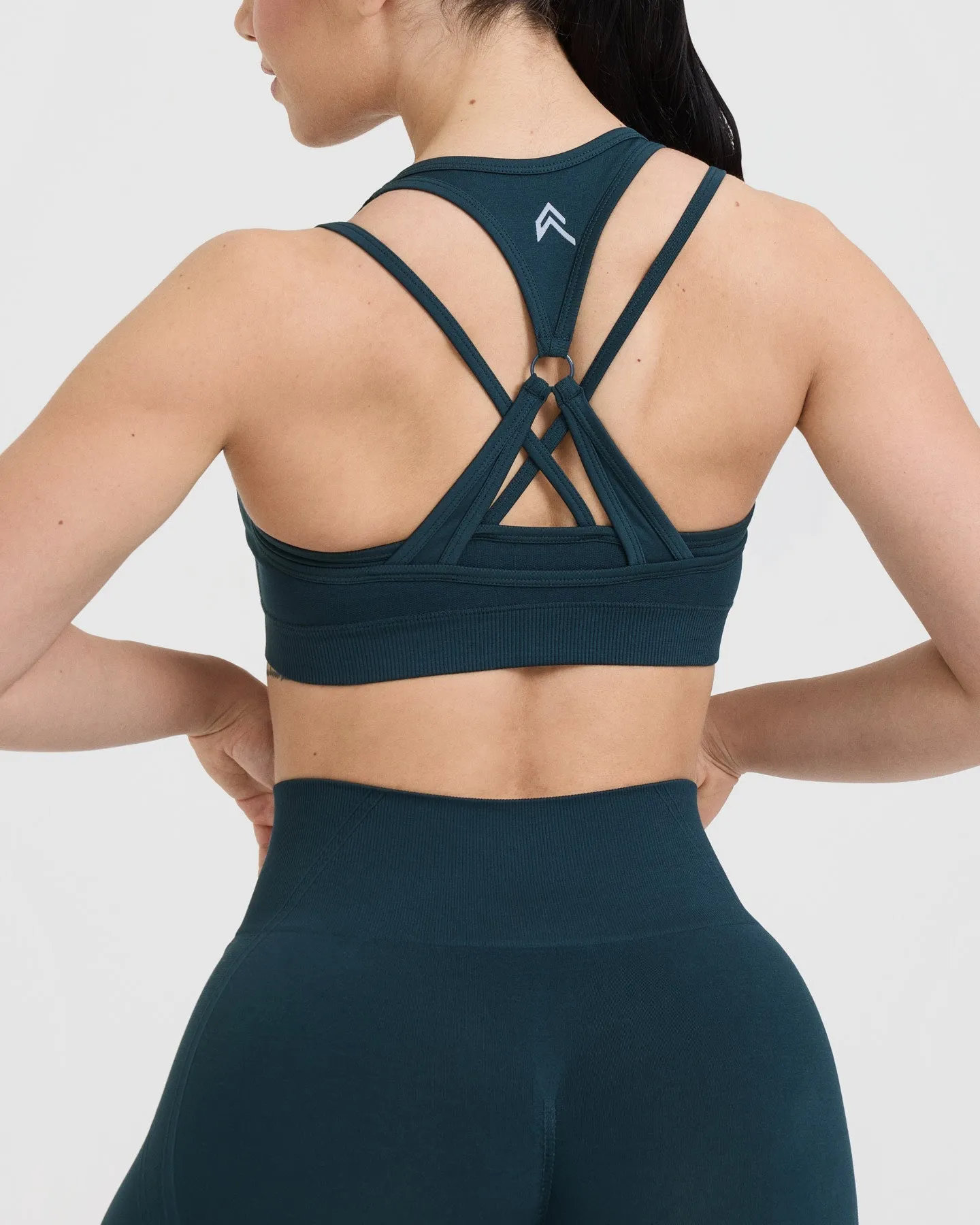 Effortless Seamless Layered Sports Bra | Oil Blue sold by Oner Active product image thumbnail 5