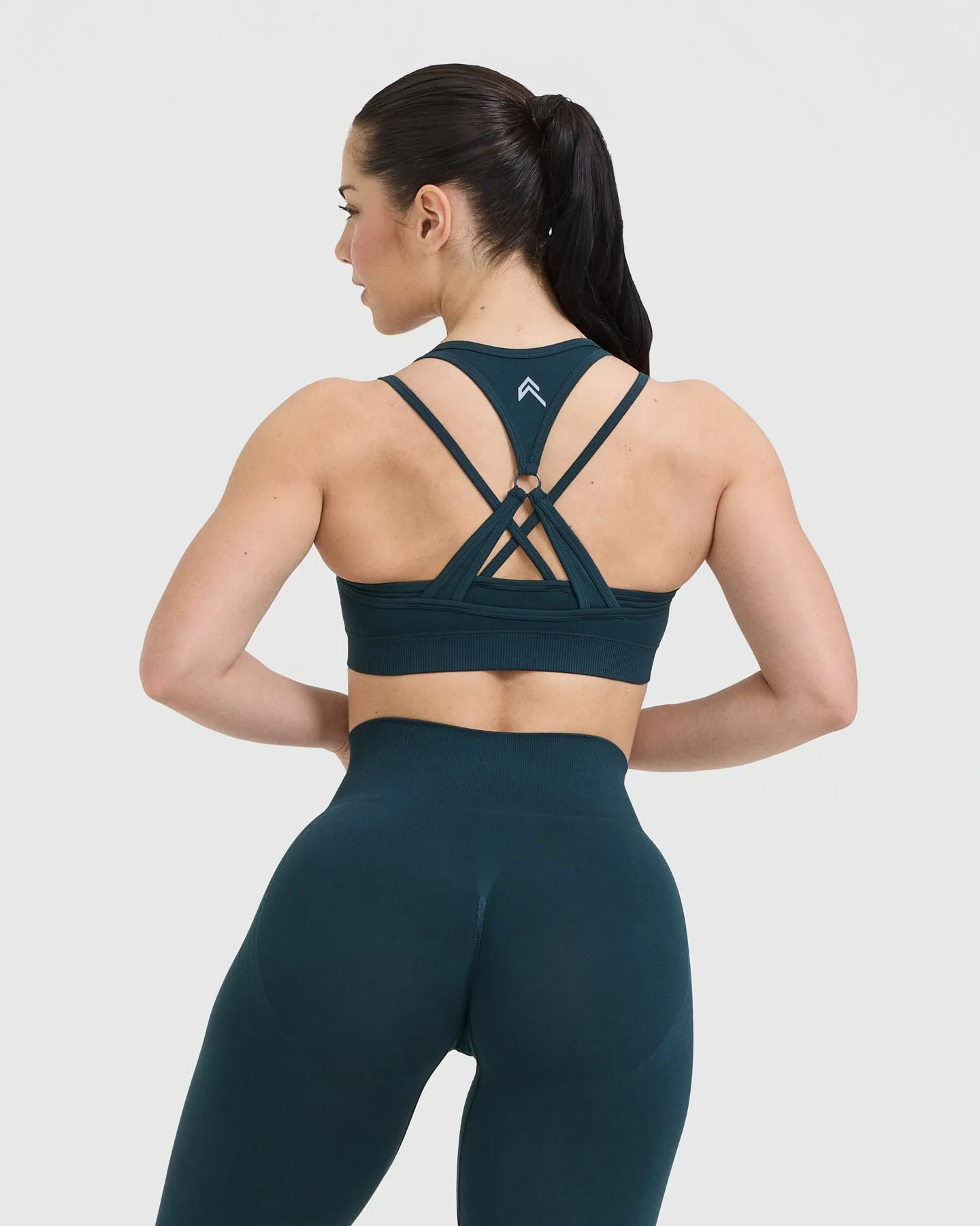 Effortless Seamless Layered Sports Bra | Oil Blue sold by Oner Active product image thumbnail 2
