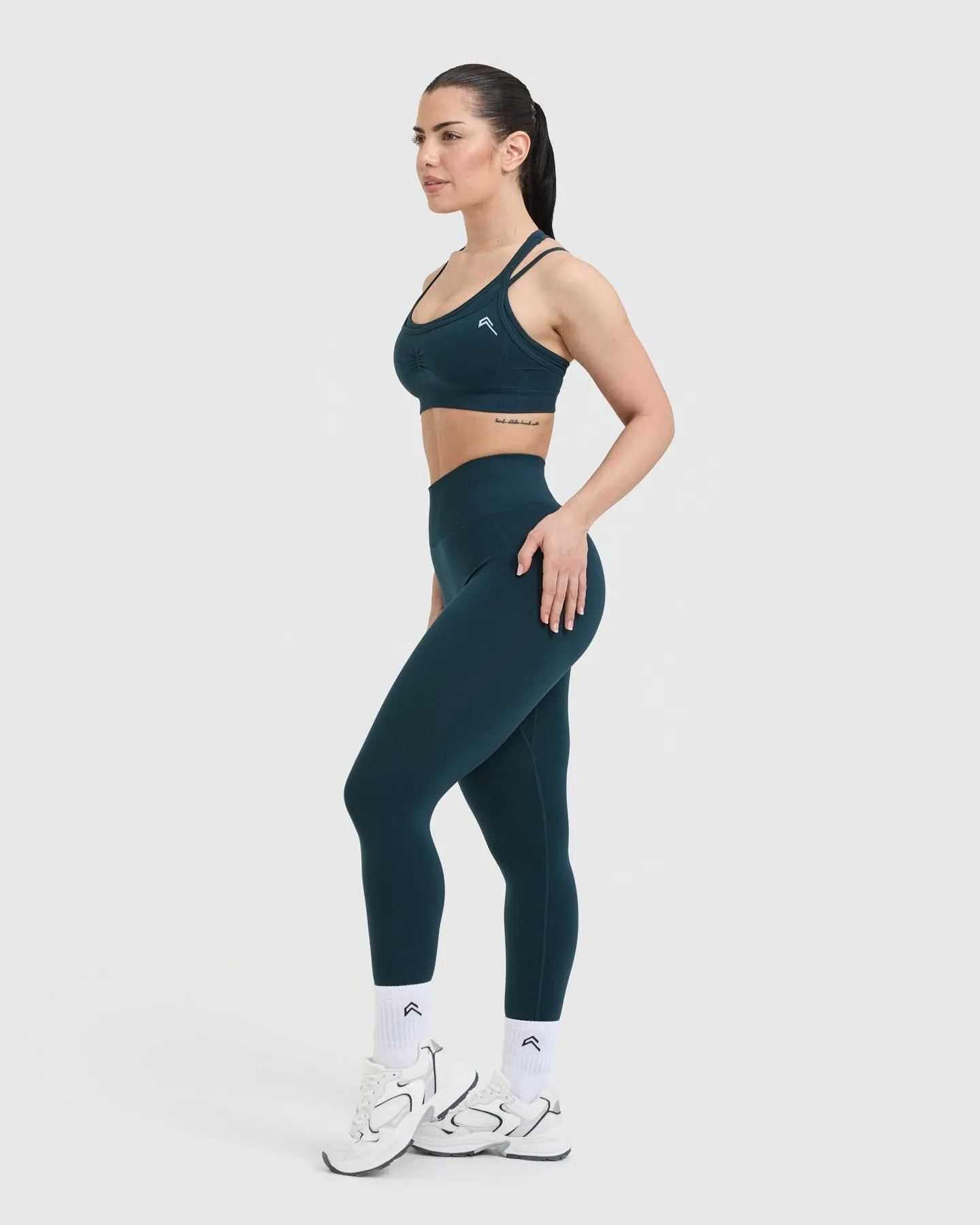 Effortless Seamless Layered Sports Bra | Oil Blue sold by Oner Active product image thumbnail 3