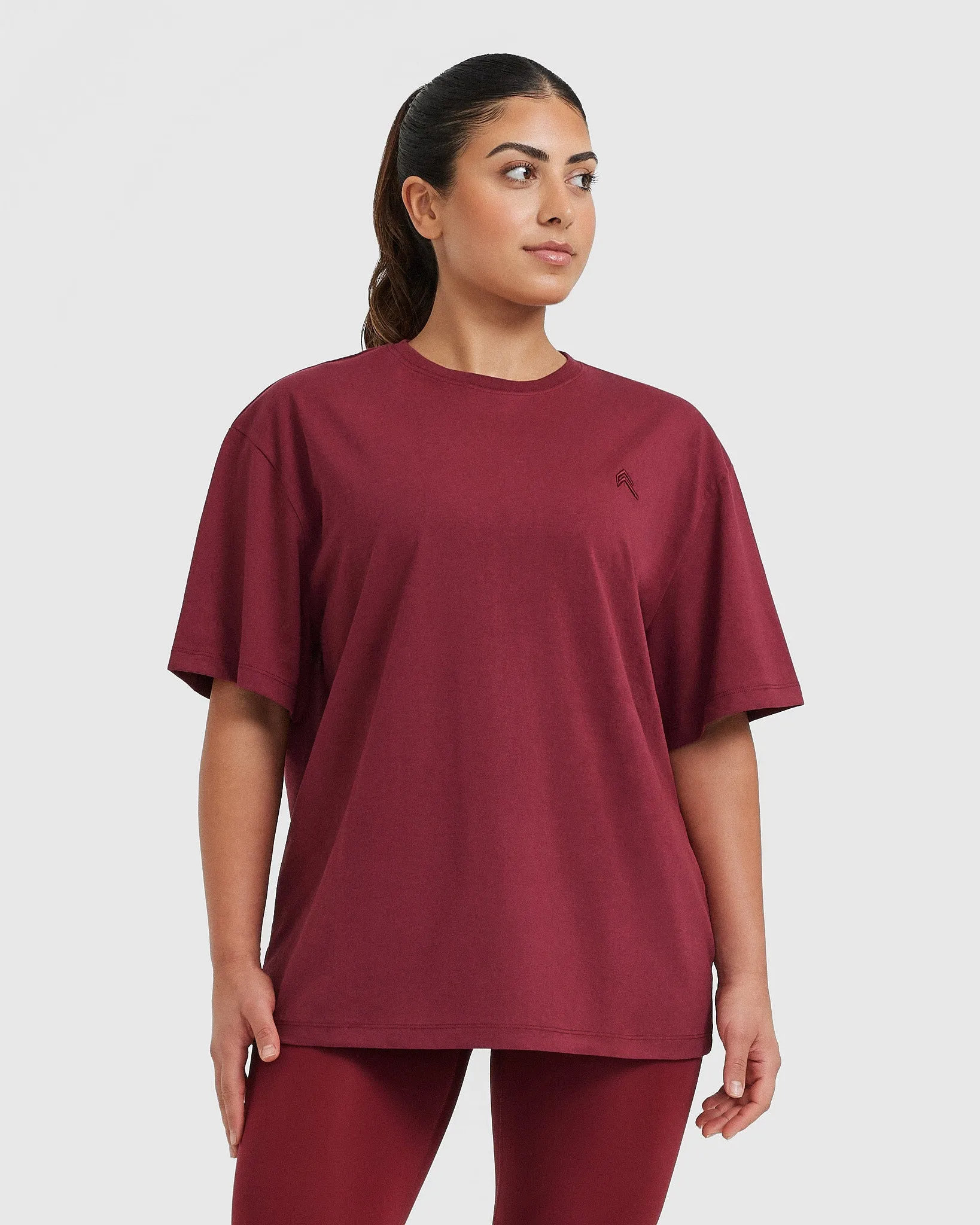 Classic Oversized Lightweight T-Shirt | Burnt Cherry sold by Oner Active