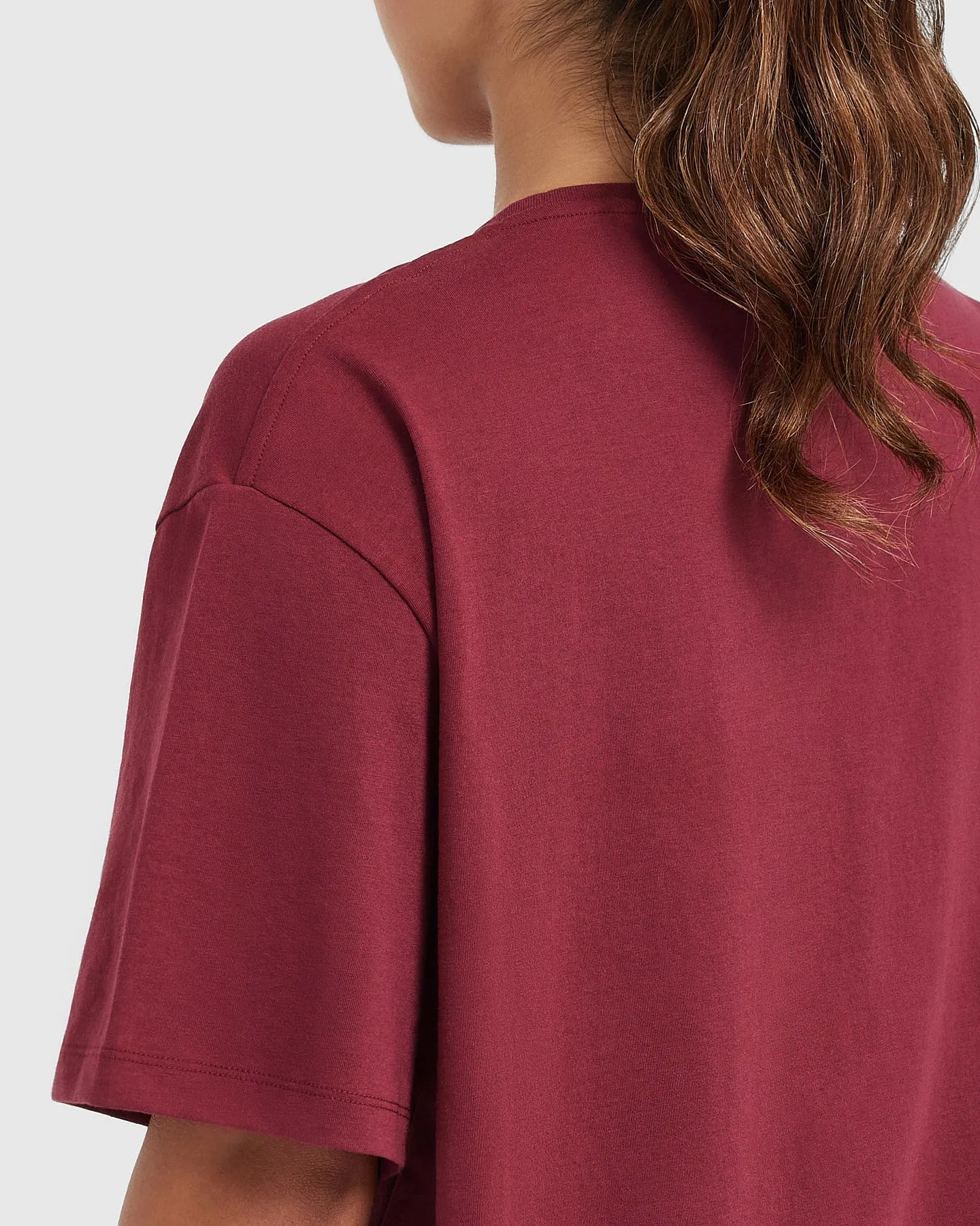 Classic Oversized Lightweight T-Shirt | Burnt Cherry sold by Oner Active product image thumbnail 5