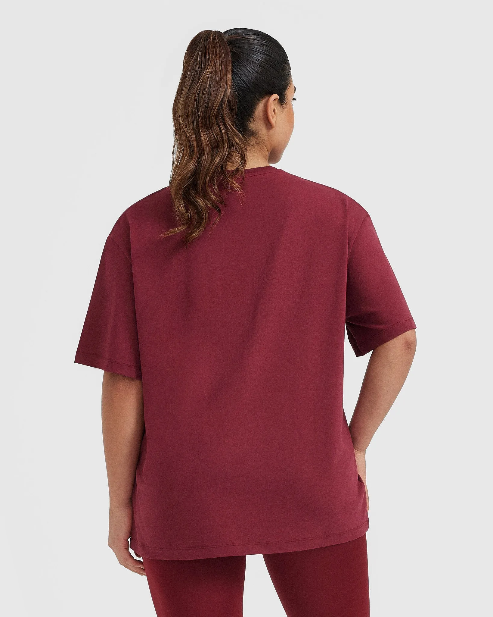 Classic Oversized Lightweight T-Shirt | Burnt Cherry sold by Oner Active product image thumbnail 2