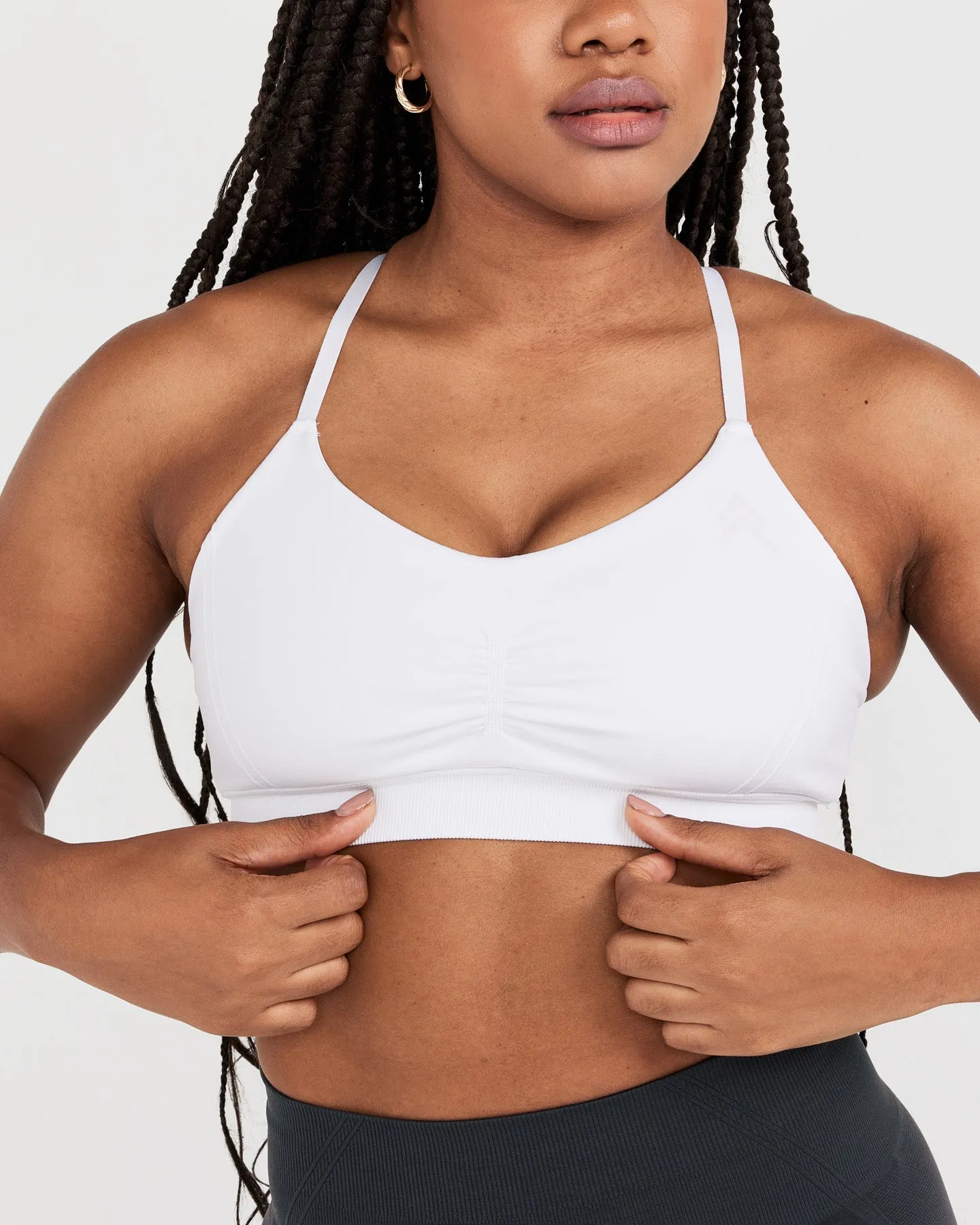 Effortless Micro Bralette | White sold by Oner Active product image thumbnail 4