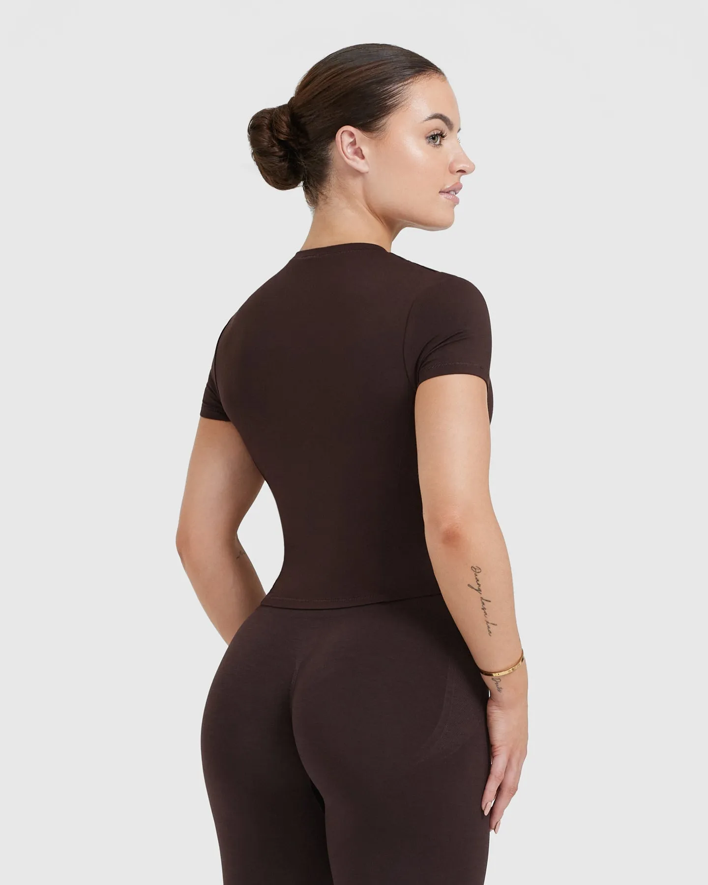 Mellow™ Soft Mid Short Sleeve T-Shirt | 70% Cocoa sold by Oner Active product image thumbnail 2