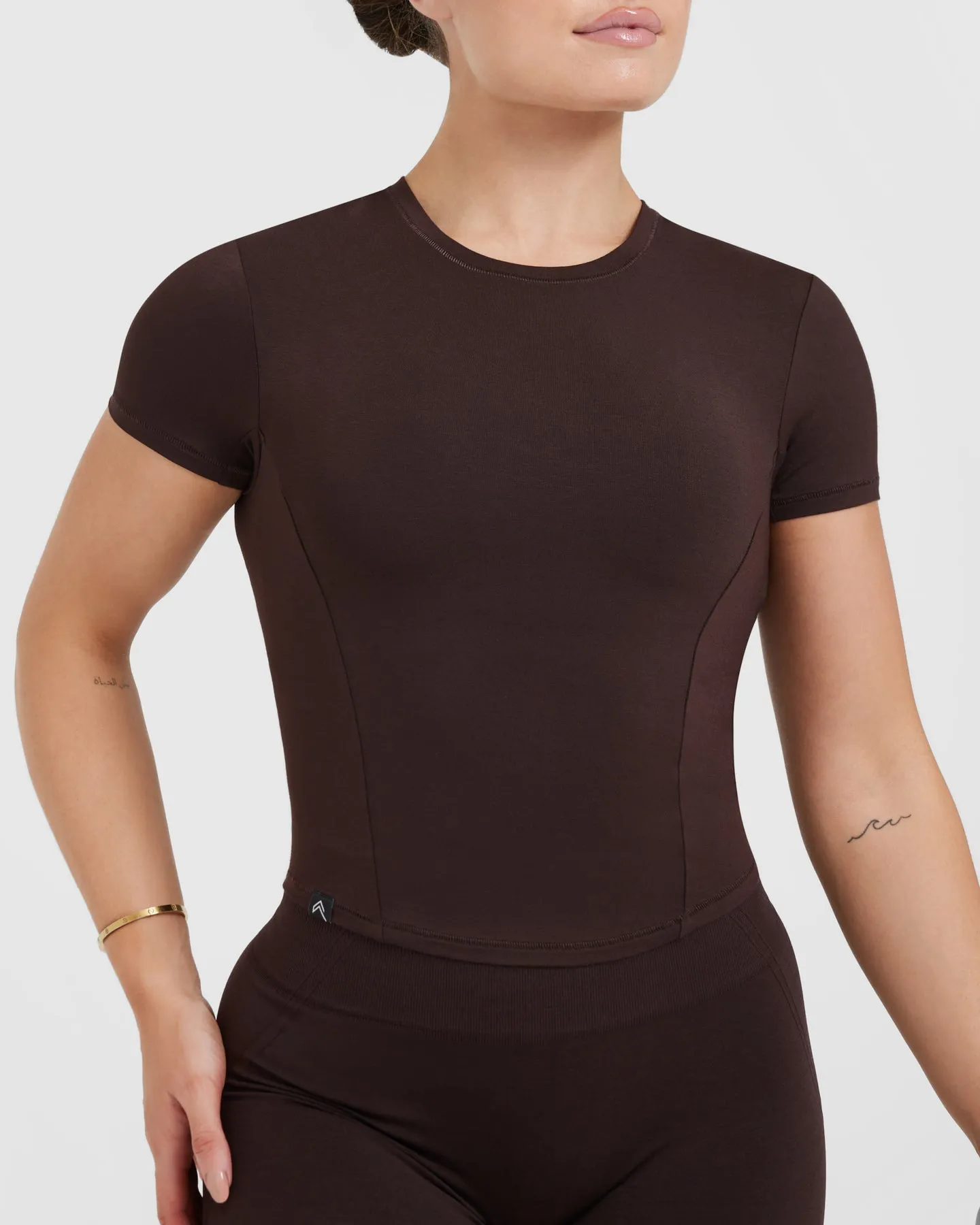 Mellow™ Soft Mid Short Sleeve T-Shirt | 70% Cocoa sold by Oner Active product image thumbnail 4