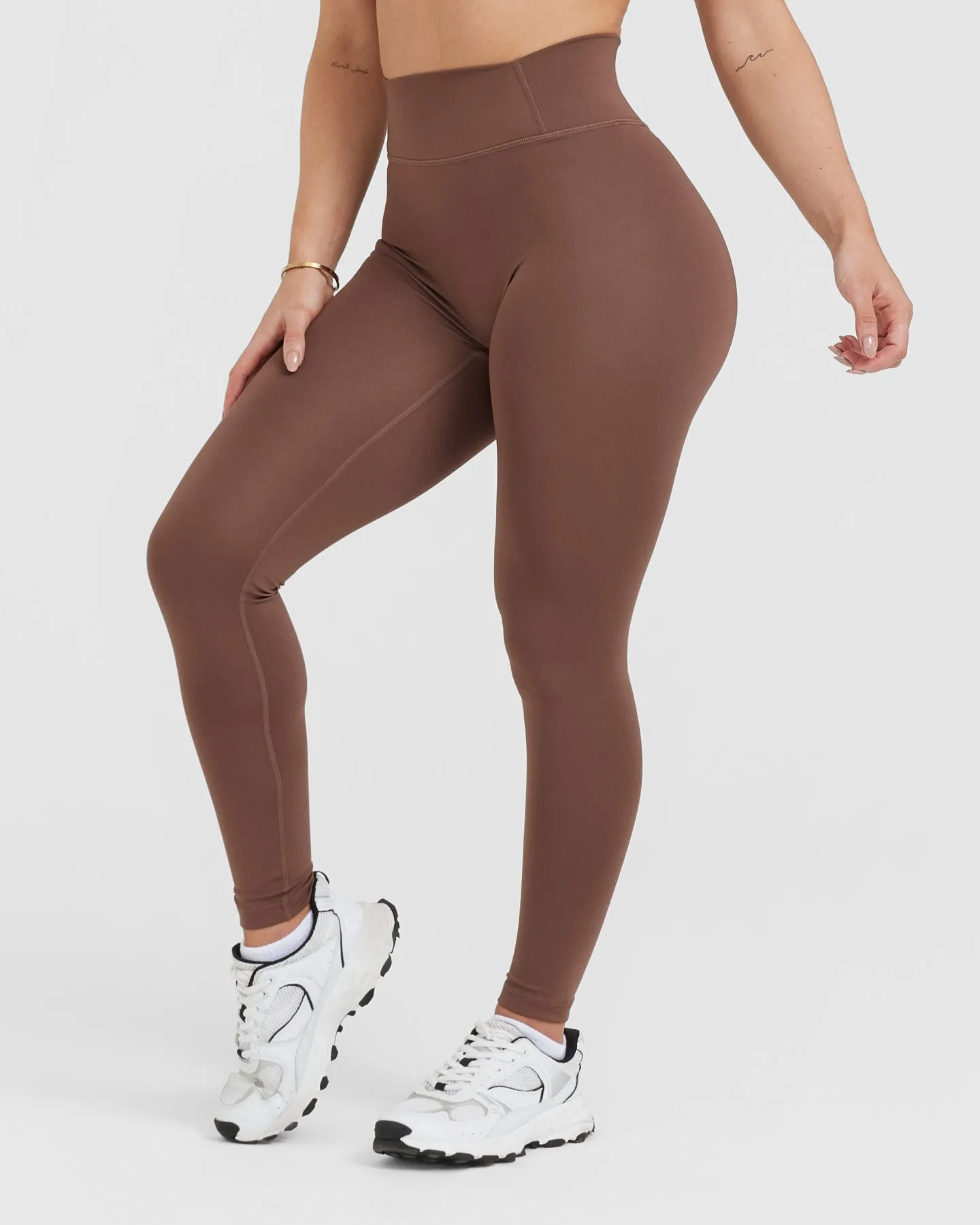 Timeless High Waisted Leggings | Chestnut sold by Oner Active product image thumbnail 3